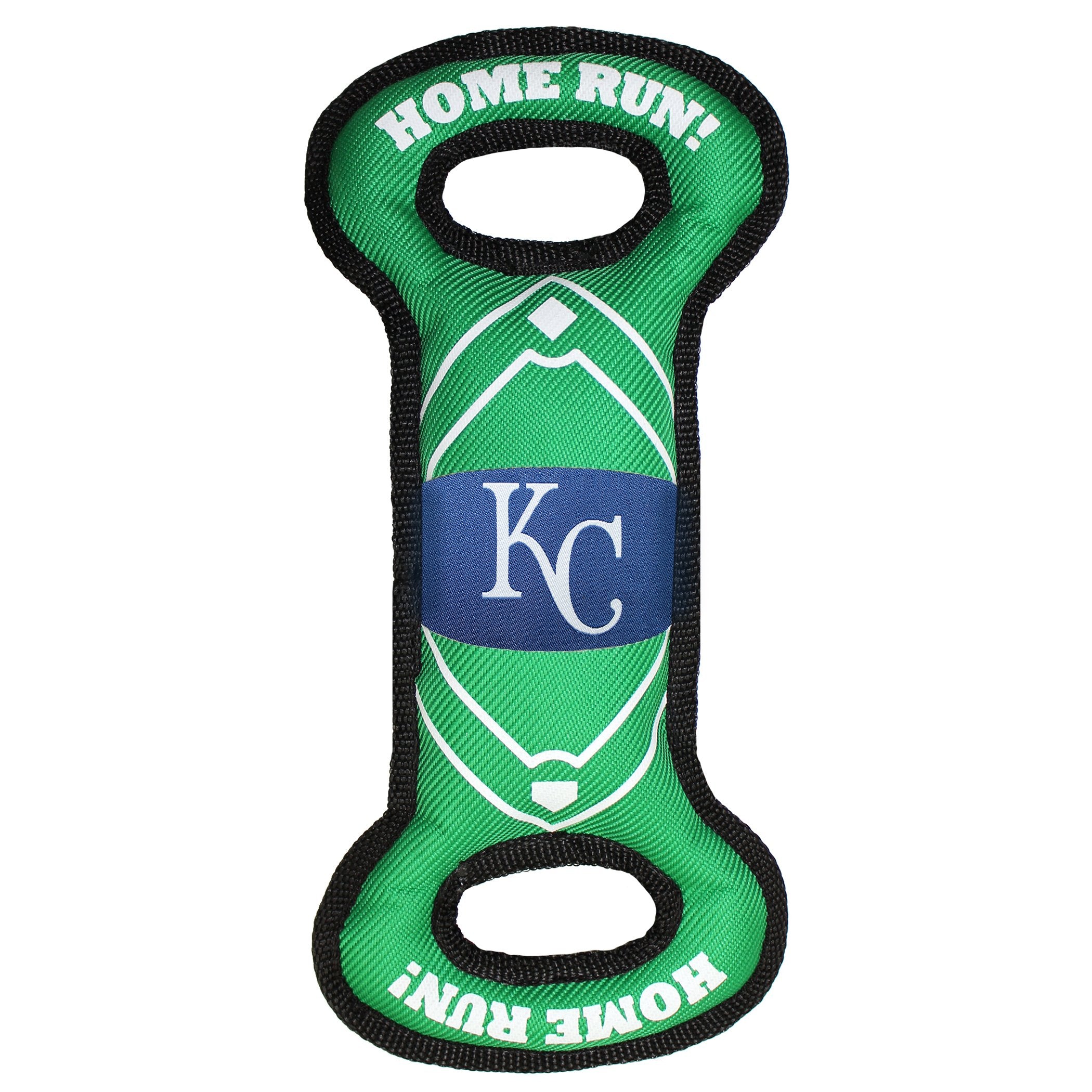 Mlb Kansas City Royals Baseball Field Dog Toy With Double Rim Stitching & Inner Squeaker