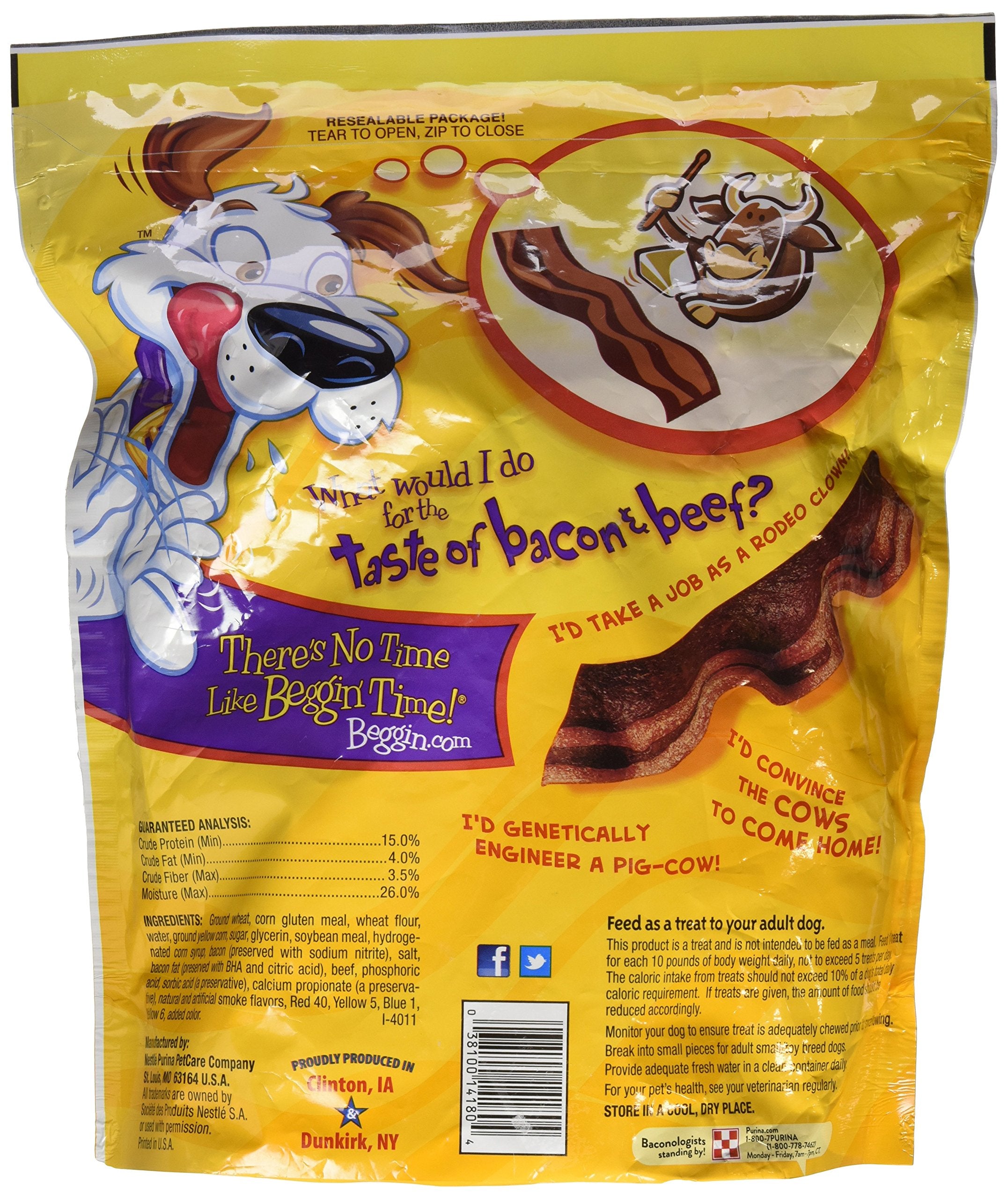 Beggin Strips Beef & Bacon - 25 Oz