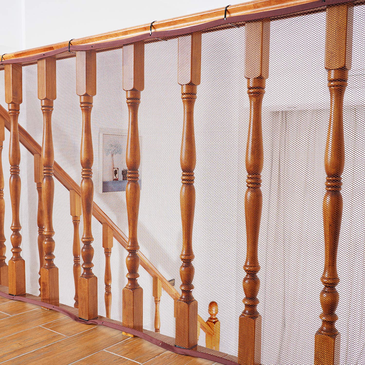 Banister Guard For Baby - 10Ft X 3Ft, Child Safety Net, Stair Railing Proof Mesh For Kids, Toys, Pets - White
