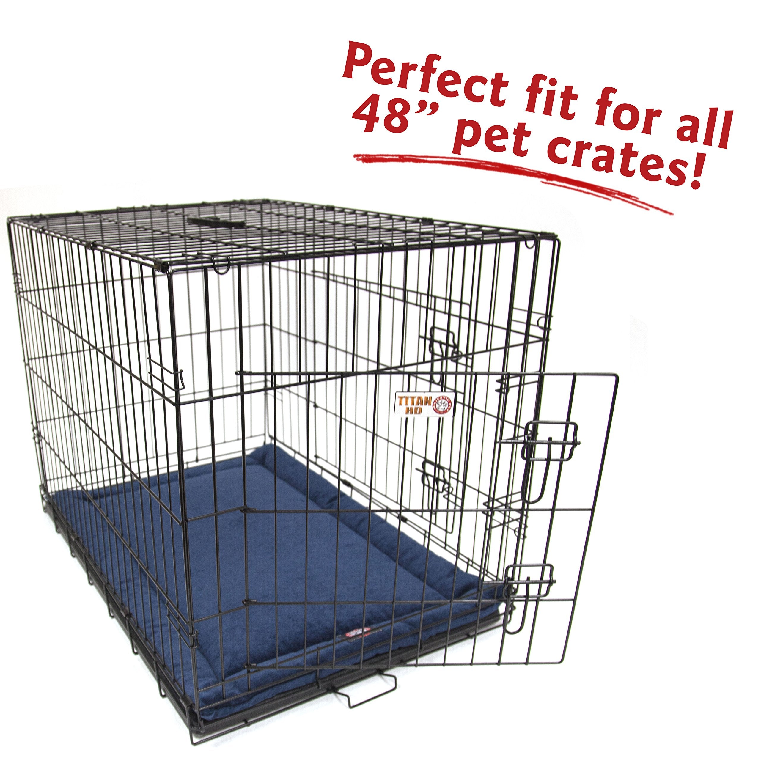 48'' Villa Navy Blue Crate Dog Bed Mat By Majestic Pet Products