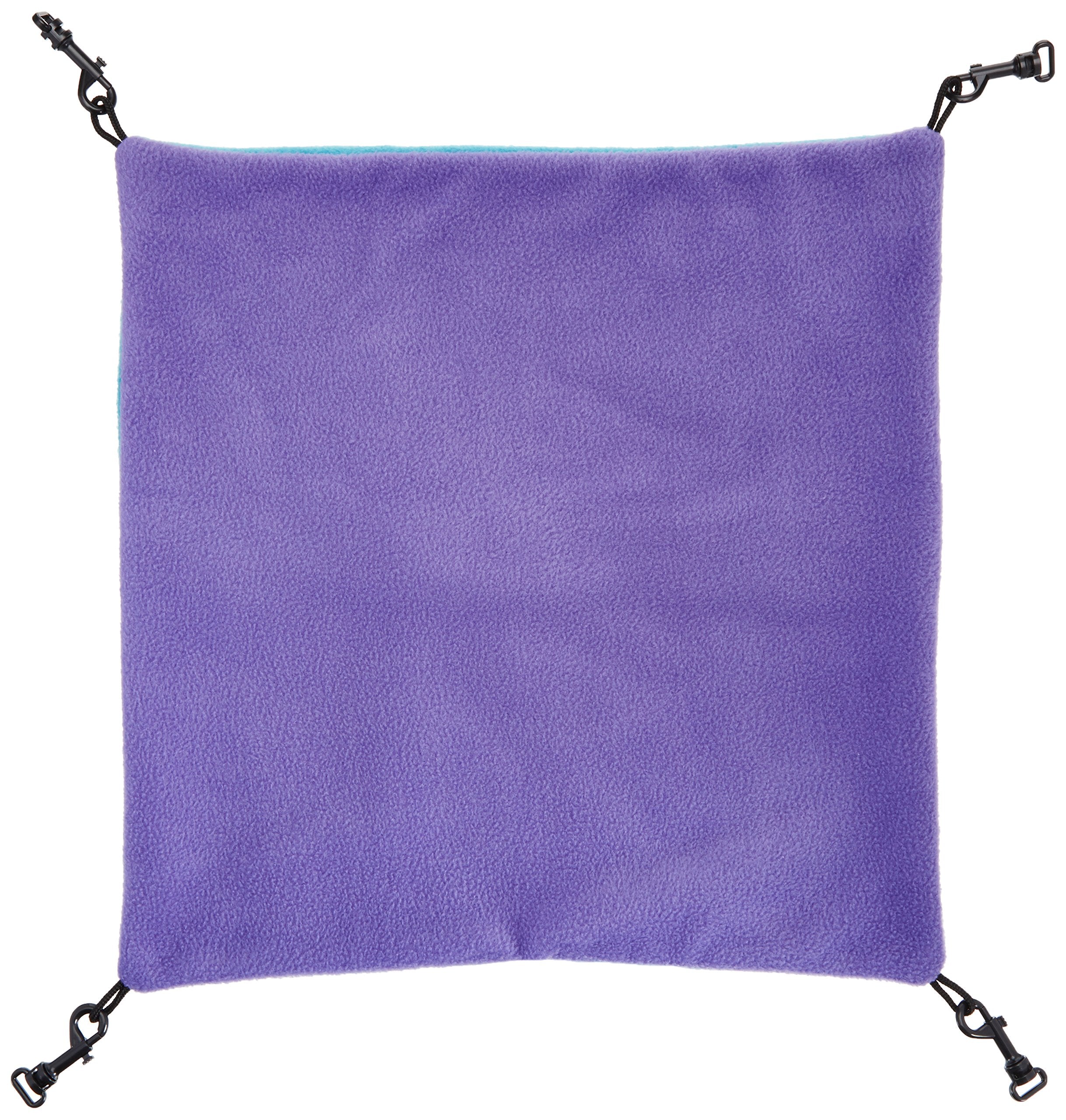 MidWest Homes for Pets Ferret Nation Hammock, 17"L x 13"W x 8"H, Purple/Teal, Durable Polyester, Model NA-HKL