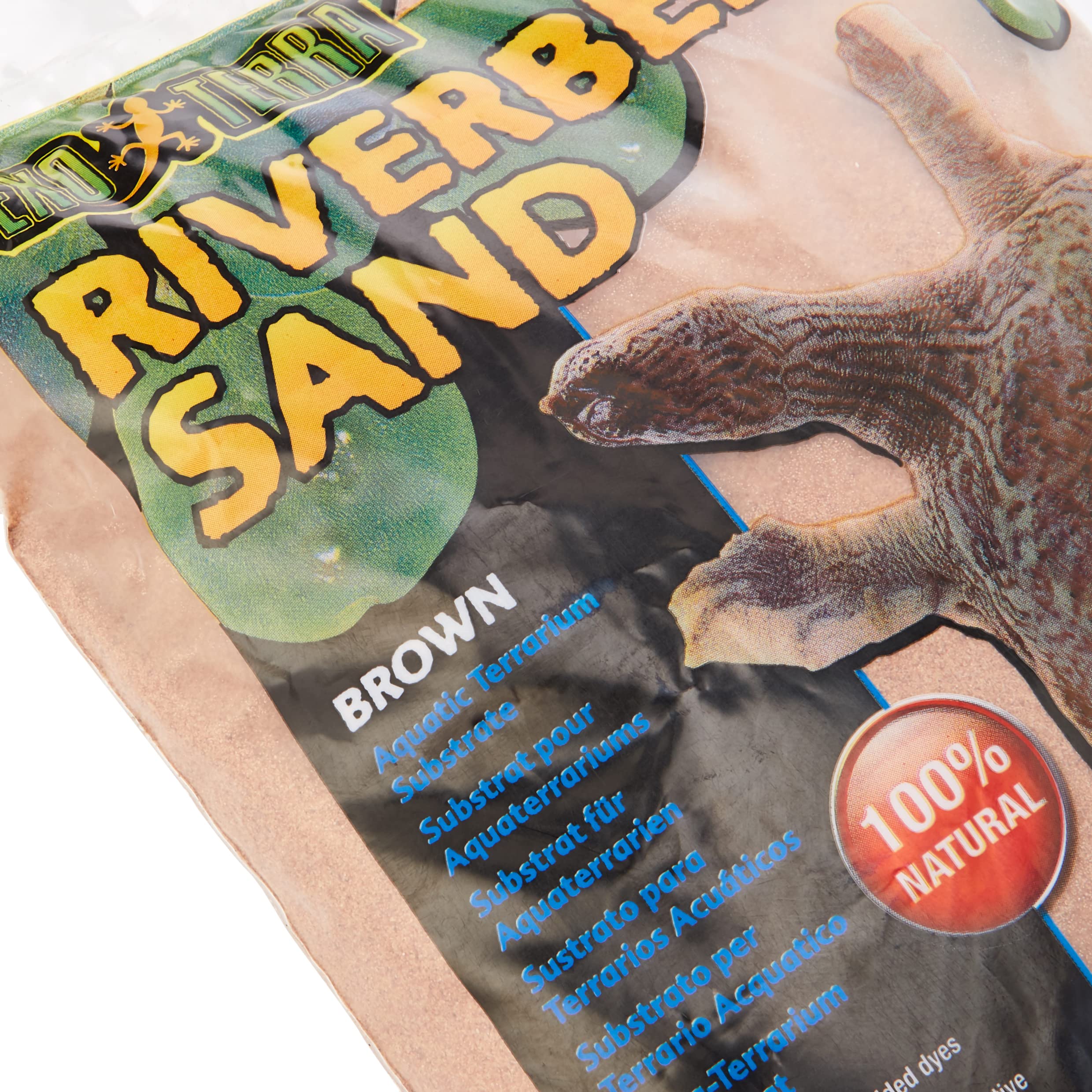 Exo Terra Riverbed Sand, 10-Pounds - Real Riverbed Sand With No Added Dyes Or Chemicals