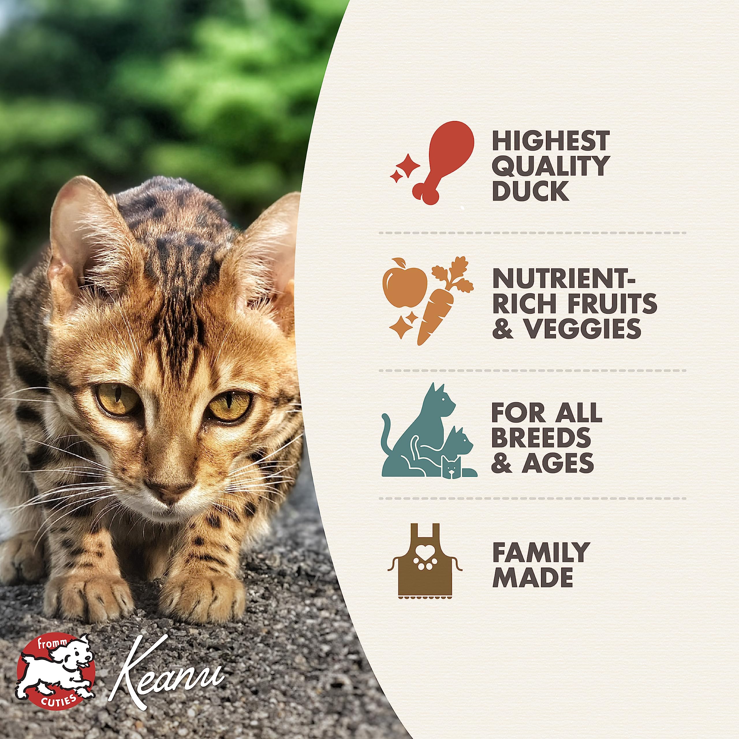 Fromm Four-Star Nutritionals Hasen Duckenpfeffer Cat Food - Premium Dry Cat Food - Rabbit Recipe - 10 lb
