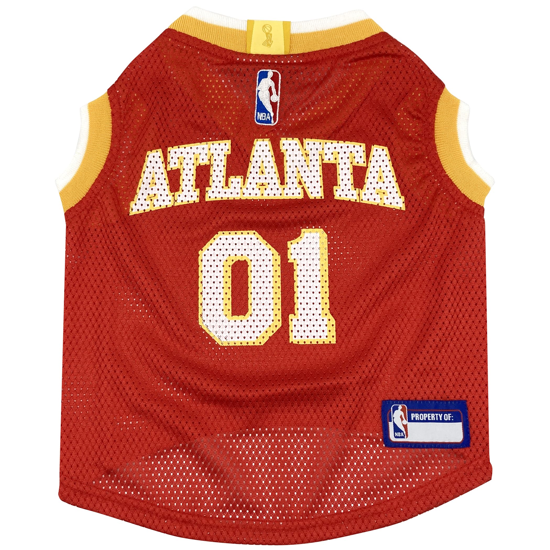 Pets First NBA Atlanta Hawks Dog Jersey, X-Large - Tank Top Basketball Pet Jersey