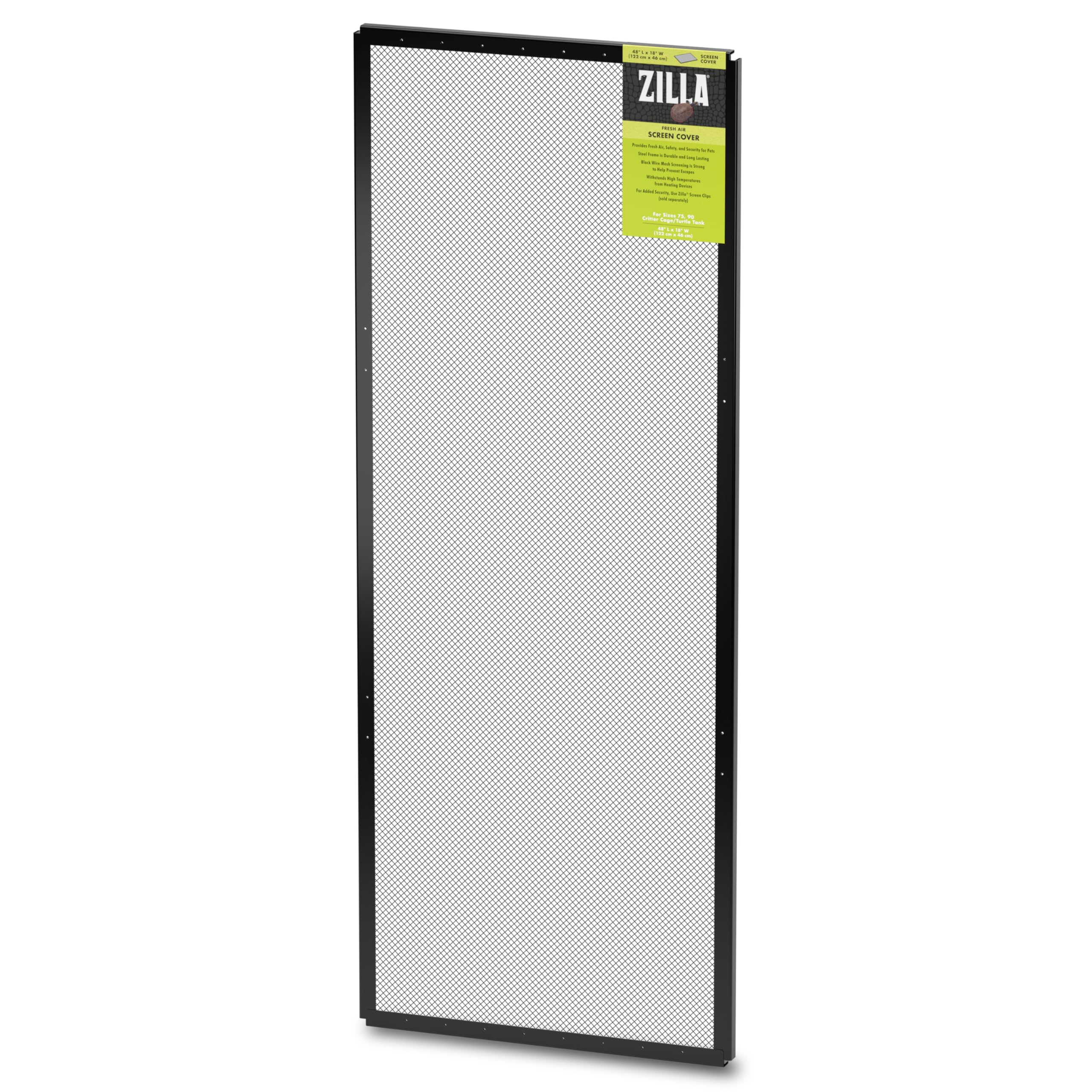 Zilla 11435 Fresh Air Screen Cover, 48-Inch by 18-Inch,Black
