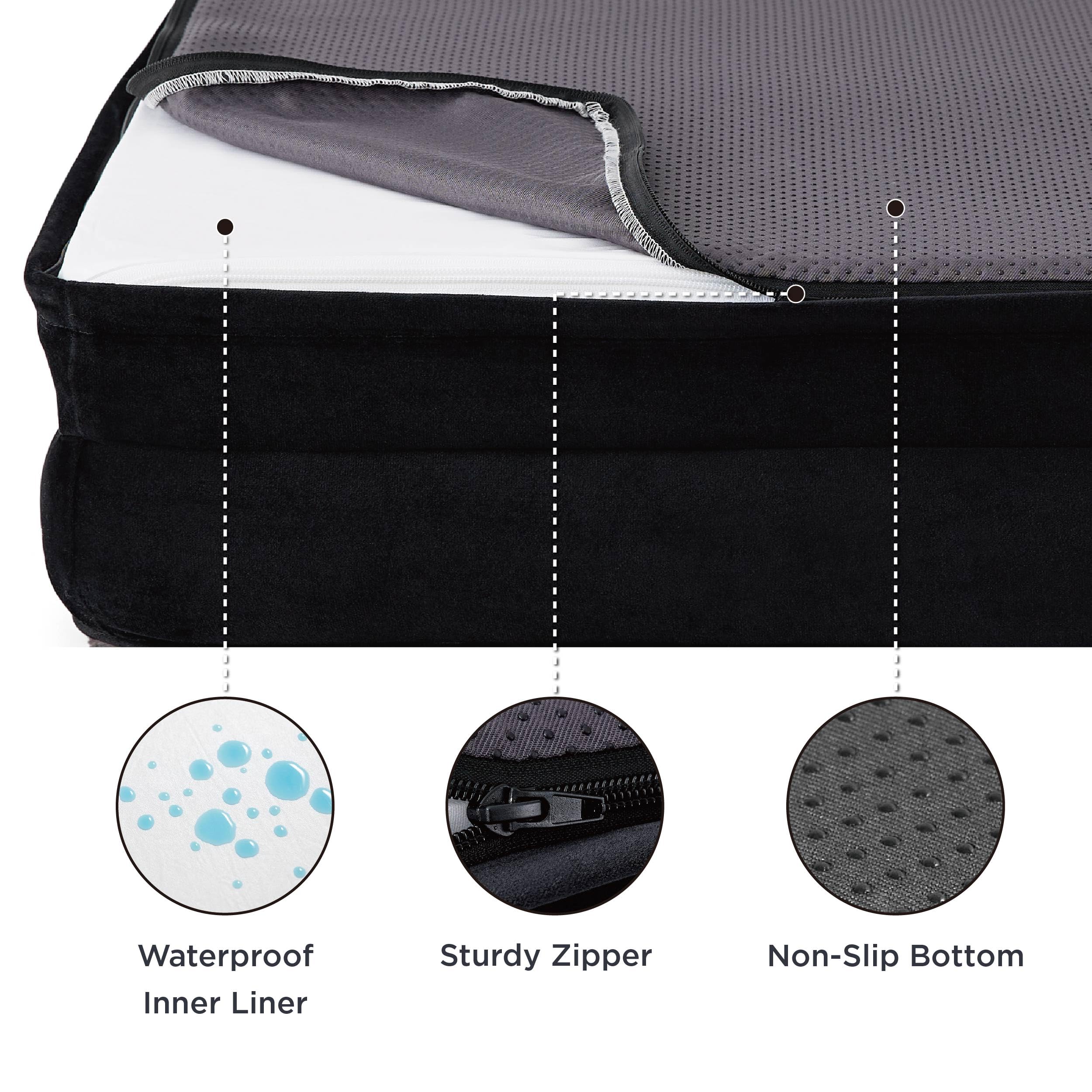 Bedsure Small Orthopedic Dog Bed - Calming Dog Sofa For Small Dogs With Luxurious Short Plush, Pet Couch Bed With Removable Wash