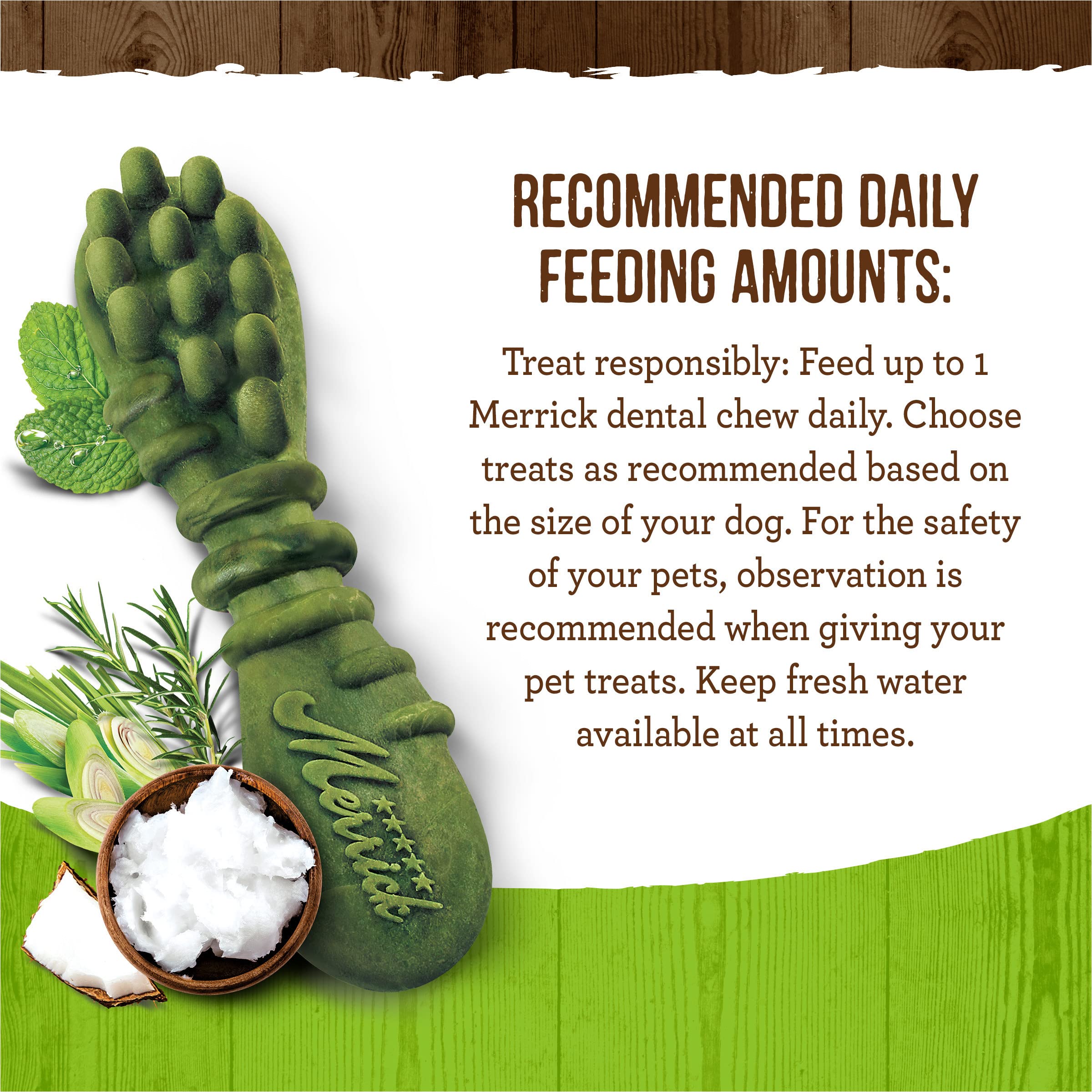 Merrick Fresh Kisses Coconut Oil For Medium Dogs (30-70 Lbs) 12Oz