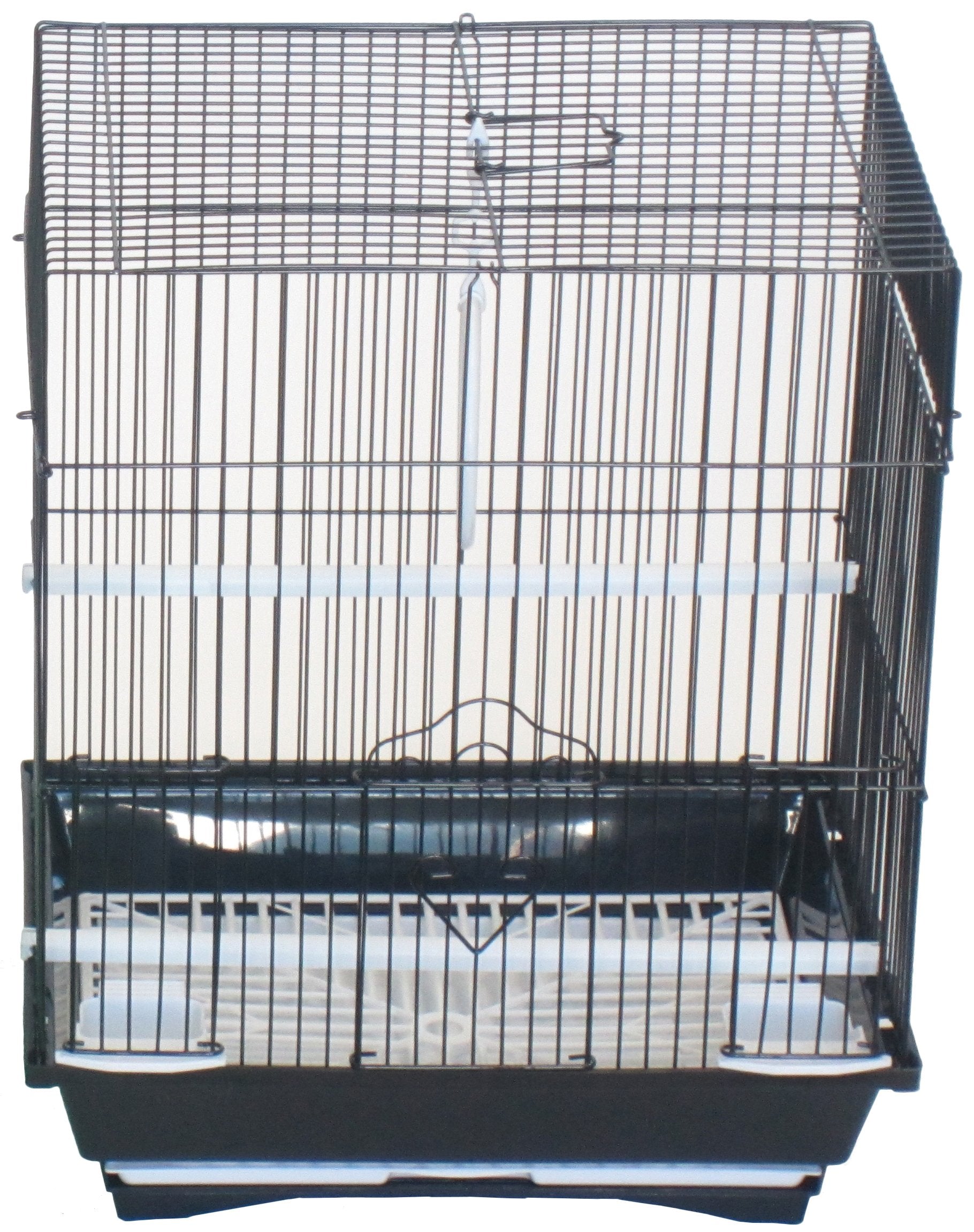Yml A1124Mblk Flat Top Small Parakeet Cage, 11'' X 8.5'' X 14''