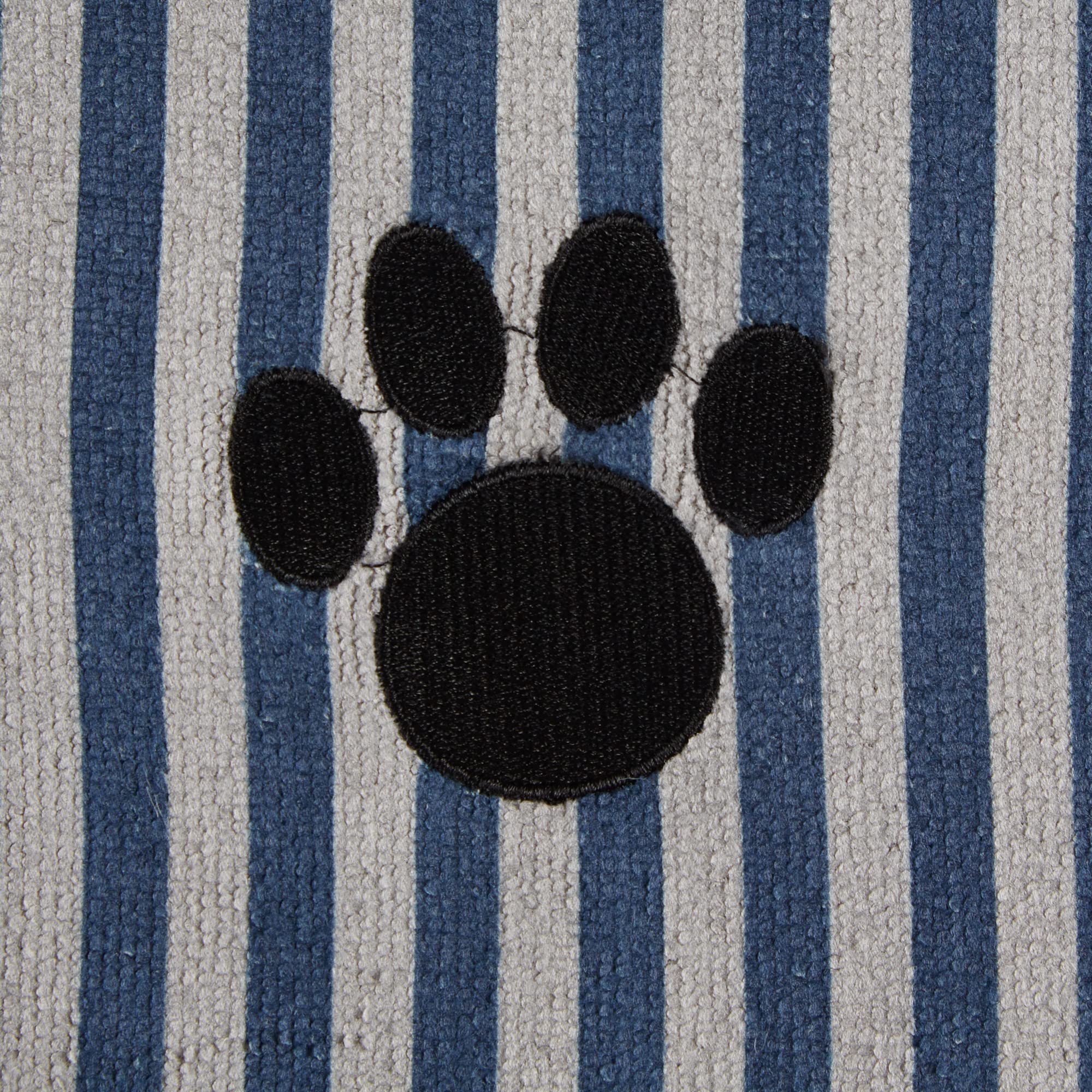 Bone Dry Pet Grooming Towel Collection Absorbent Microfiber X-Large, 41X23.5'', Striped Navy