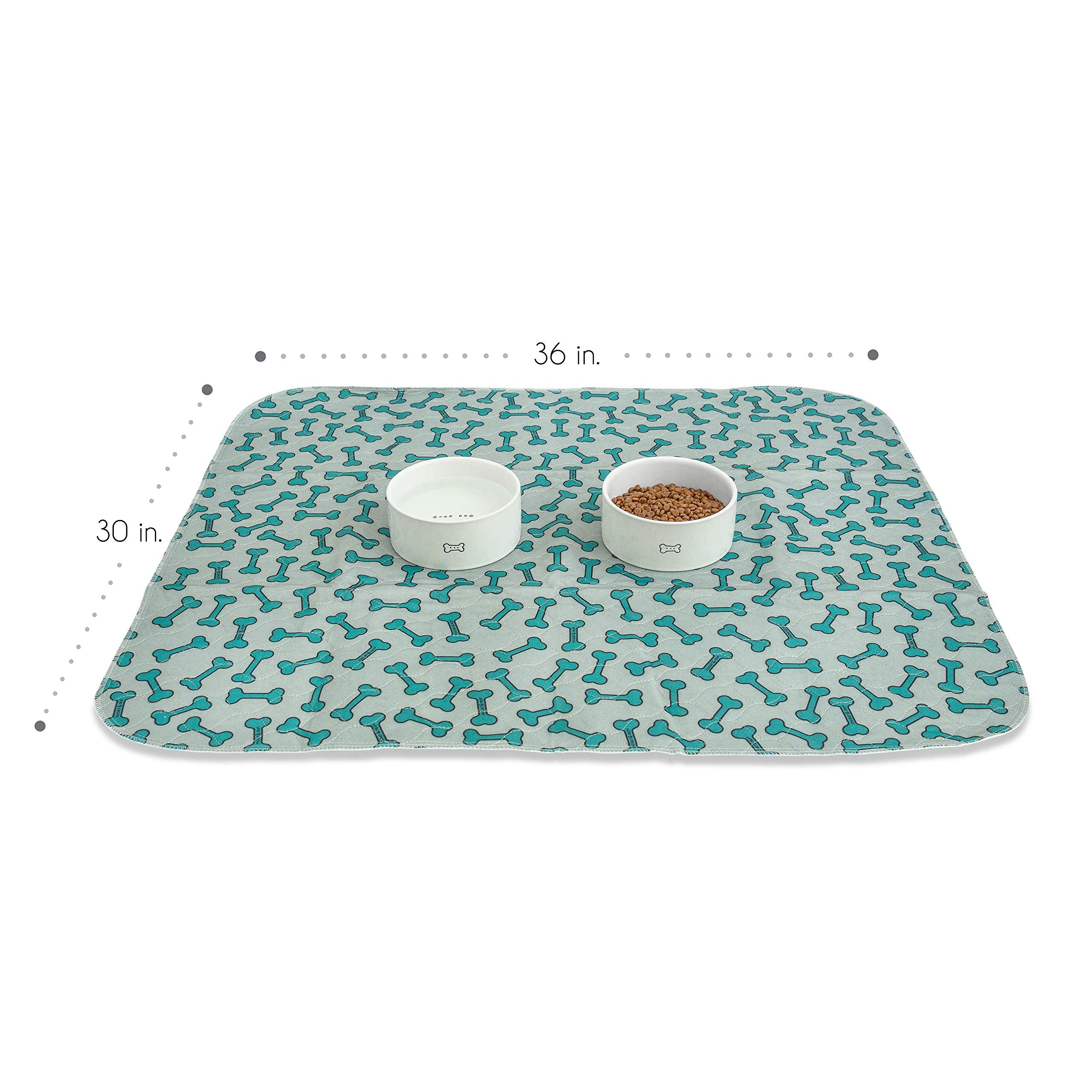 rocket & rex Washable Pee Pads for Dogs, 30x36", Gray, Waterproof & Absorbent, Reusable, Easy Cleanup, Perfect for Home Use