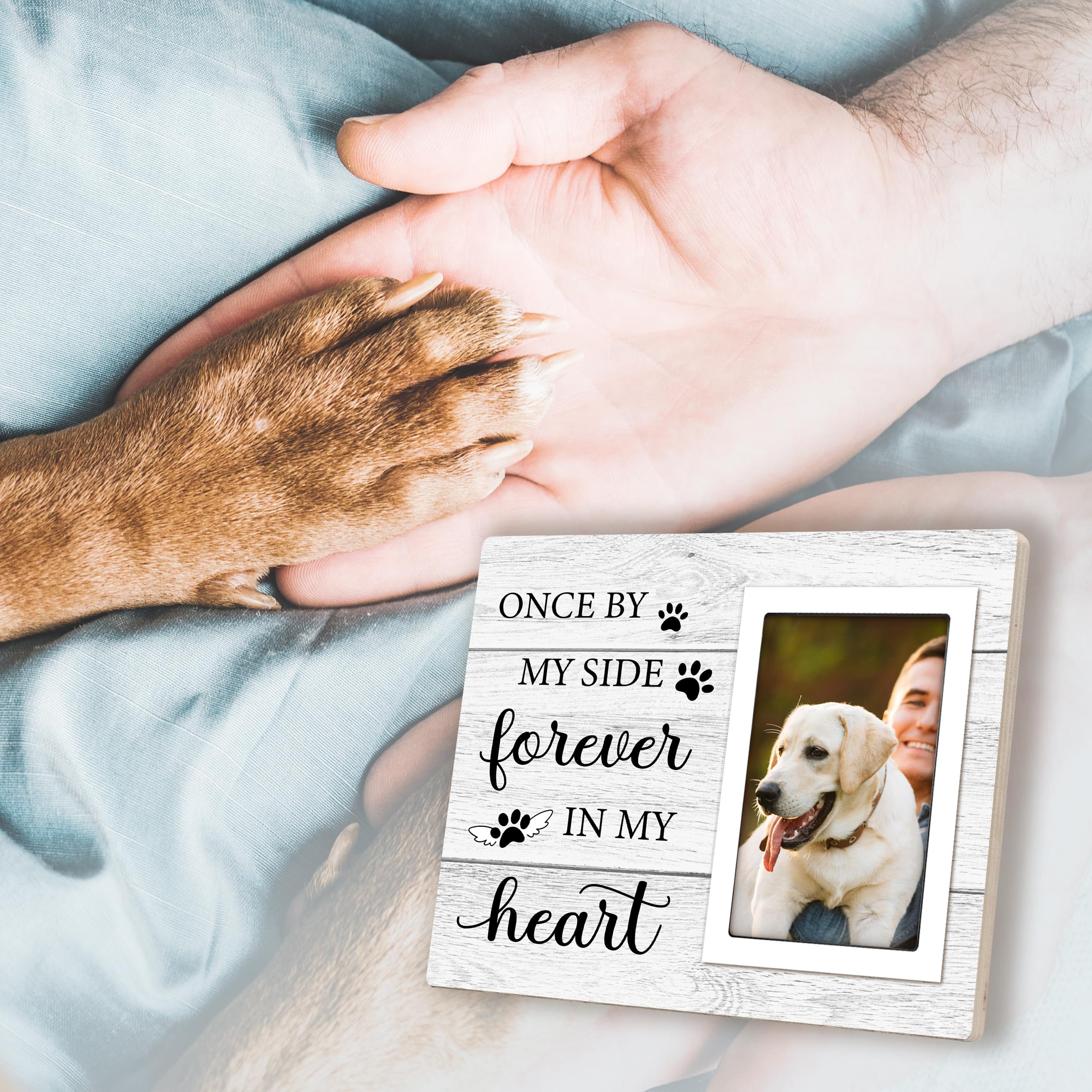 Pet Memorial Gifts For Dogs - Dog Memorial Gifts Picture Frame - Lost Of Pet Sympathy Present, Pet Loss Remembrance Gift, Cat Pa