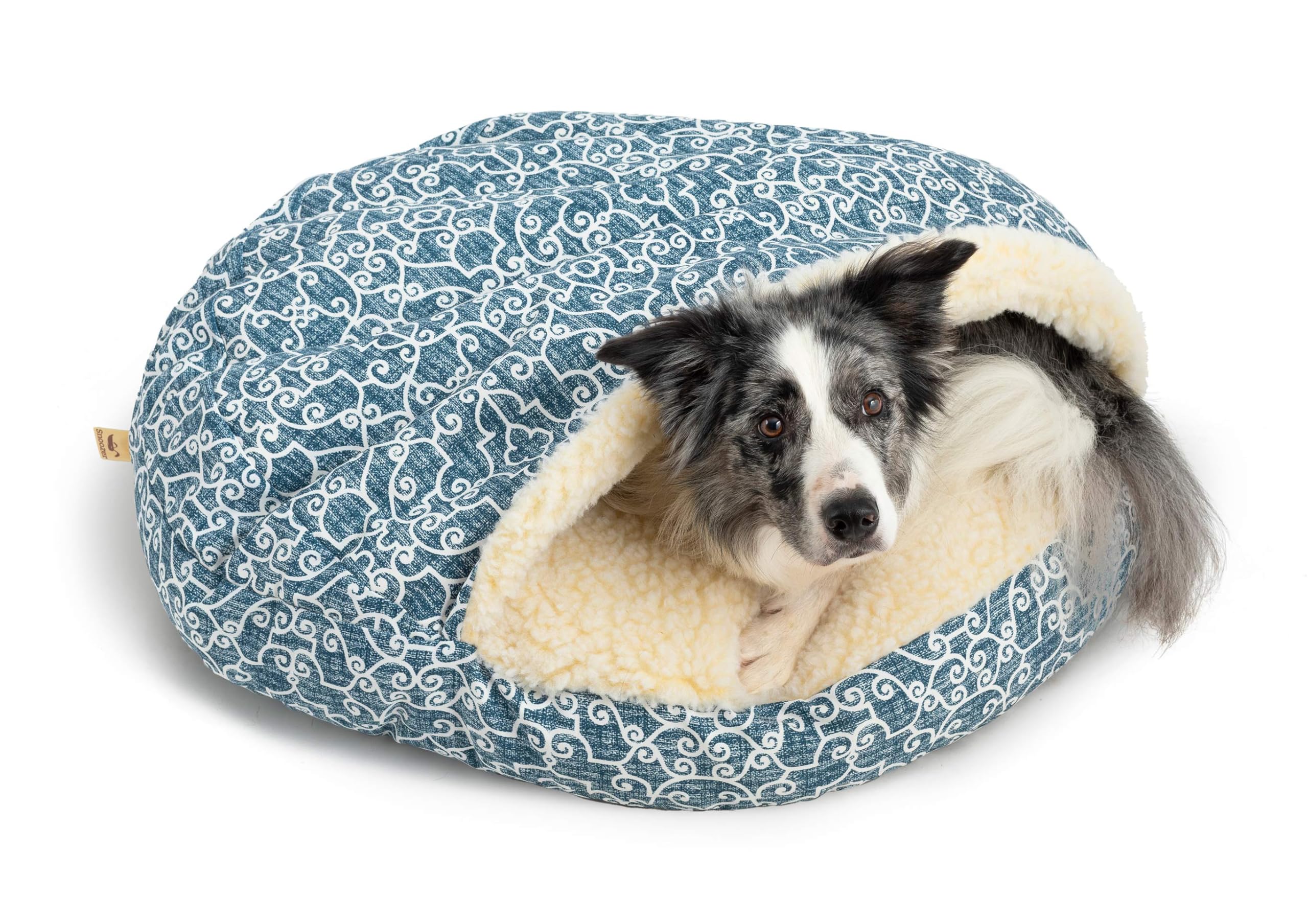 Snoozer Luxury Cozy Cave Pet Bed, Wag Collection, Large - Ramey Oxford
