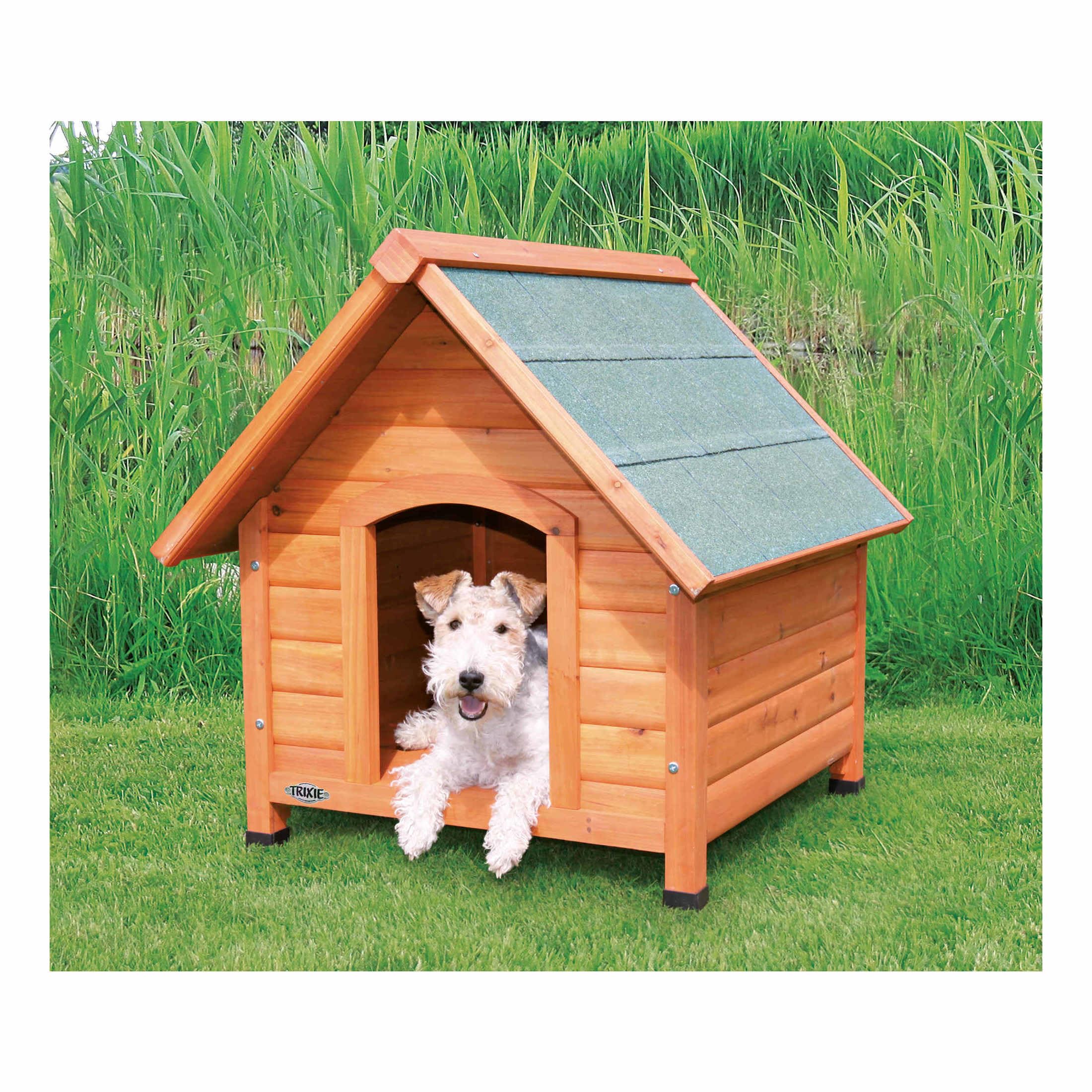 Trixie Natura Pitched Roof Dog House, 30'' L X 28'' W X 30.5'' H