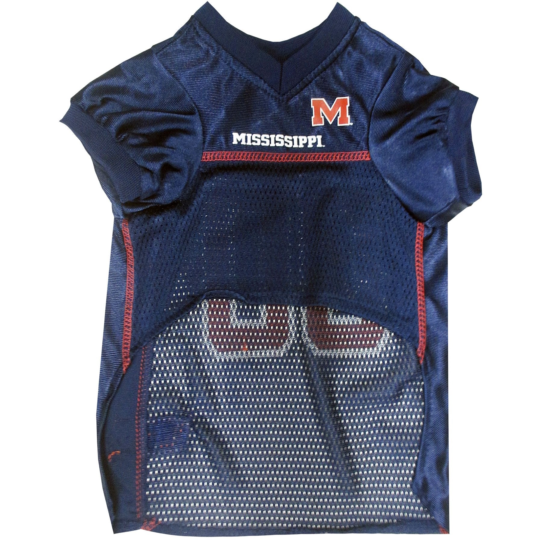 Pets First NCAA College Mississippi Ole Miss Rebels Mesh Jersey for DOGS & CATS, X-Small.Licensed Dog Jersey with your Favorite