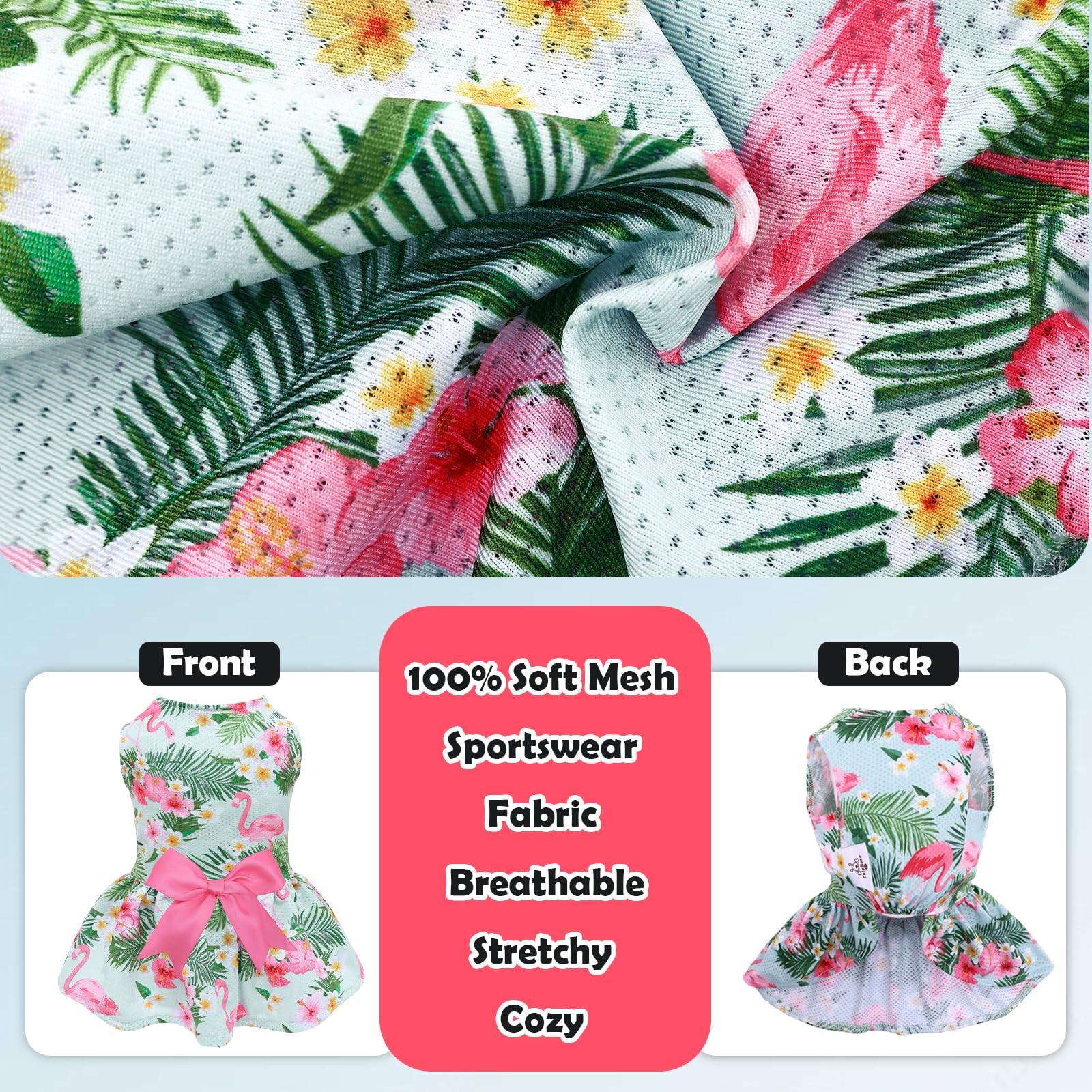 Cutebone Dog Mesh Dress Puppy Sundress Pet Outfit Summer Fashion For Small Dogs Girl Cat Clothes Bf34L
