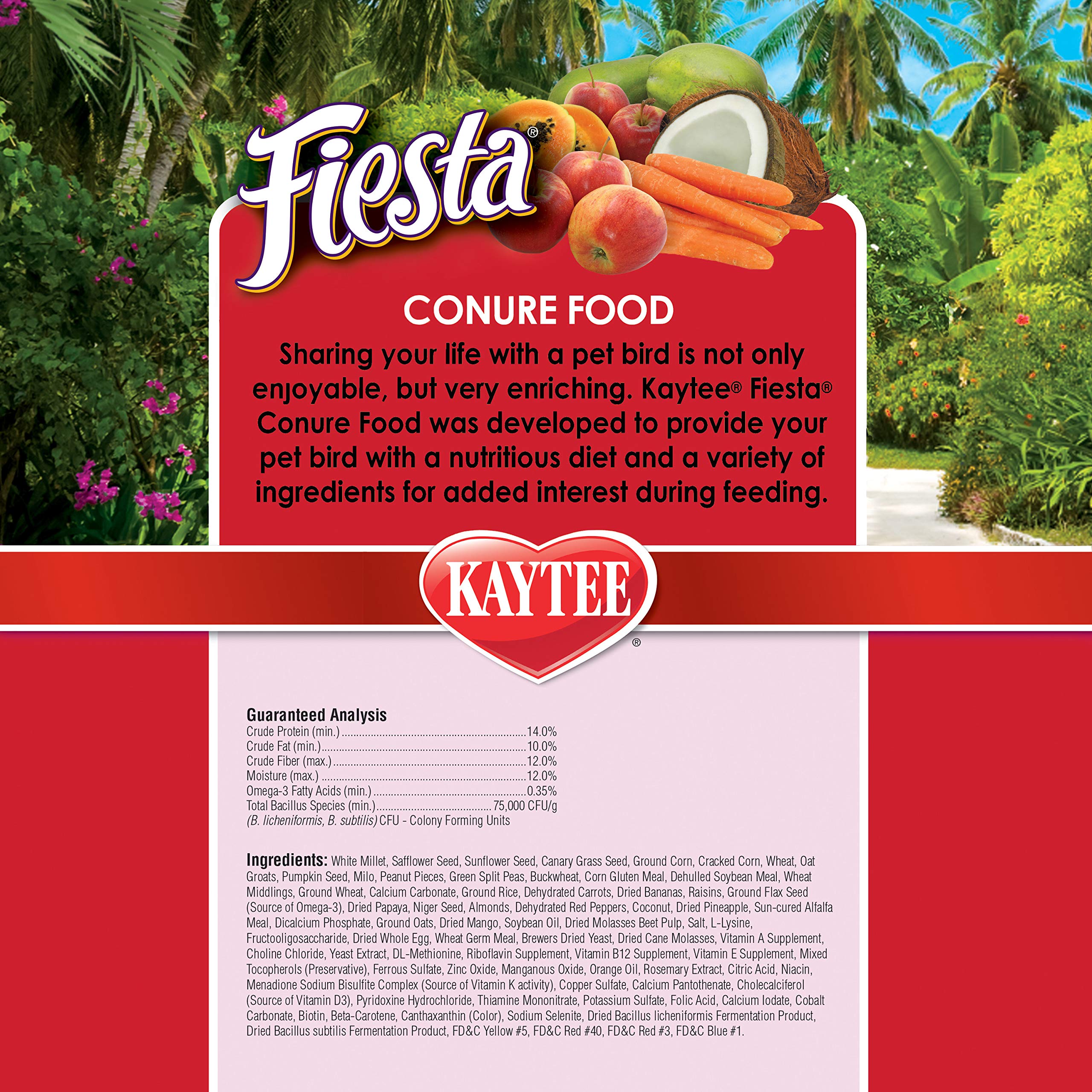 Kaytee Fiesta Pet Conure Food, 4.5 lb
