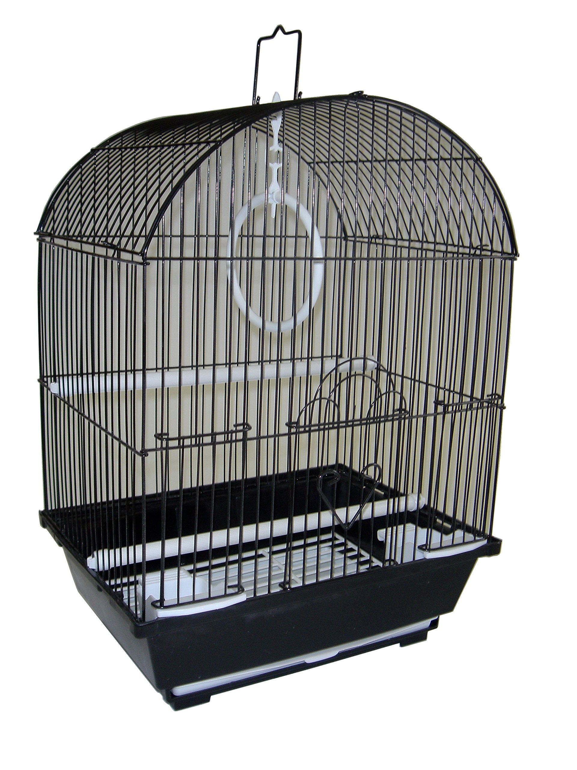 Yml A1104Blk Round Top Style Small Parakeet Cage, 11 X 9 X 16