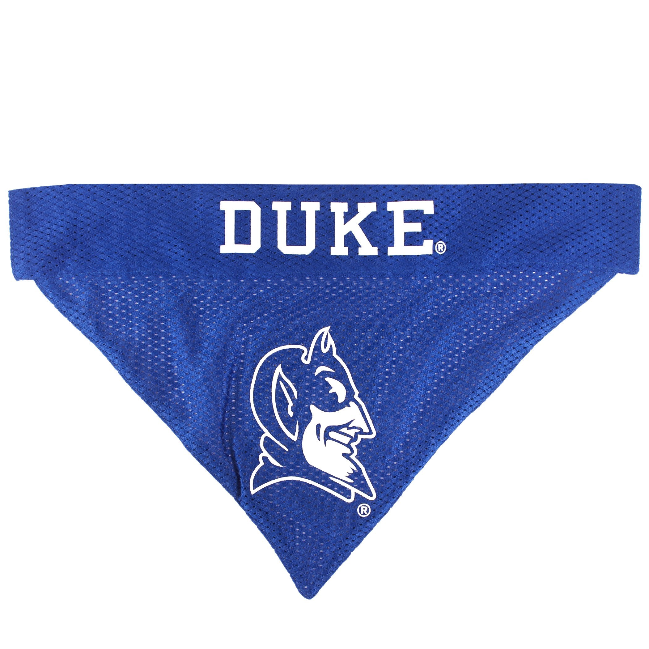 Pets First Reversible Bandana for Pets, Large/X-Large, Polycotton, Duke Blue Devils, Model DU-3217-L-XL