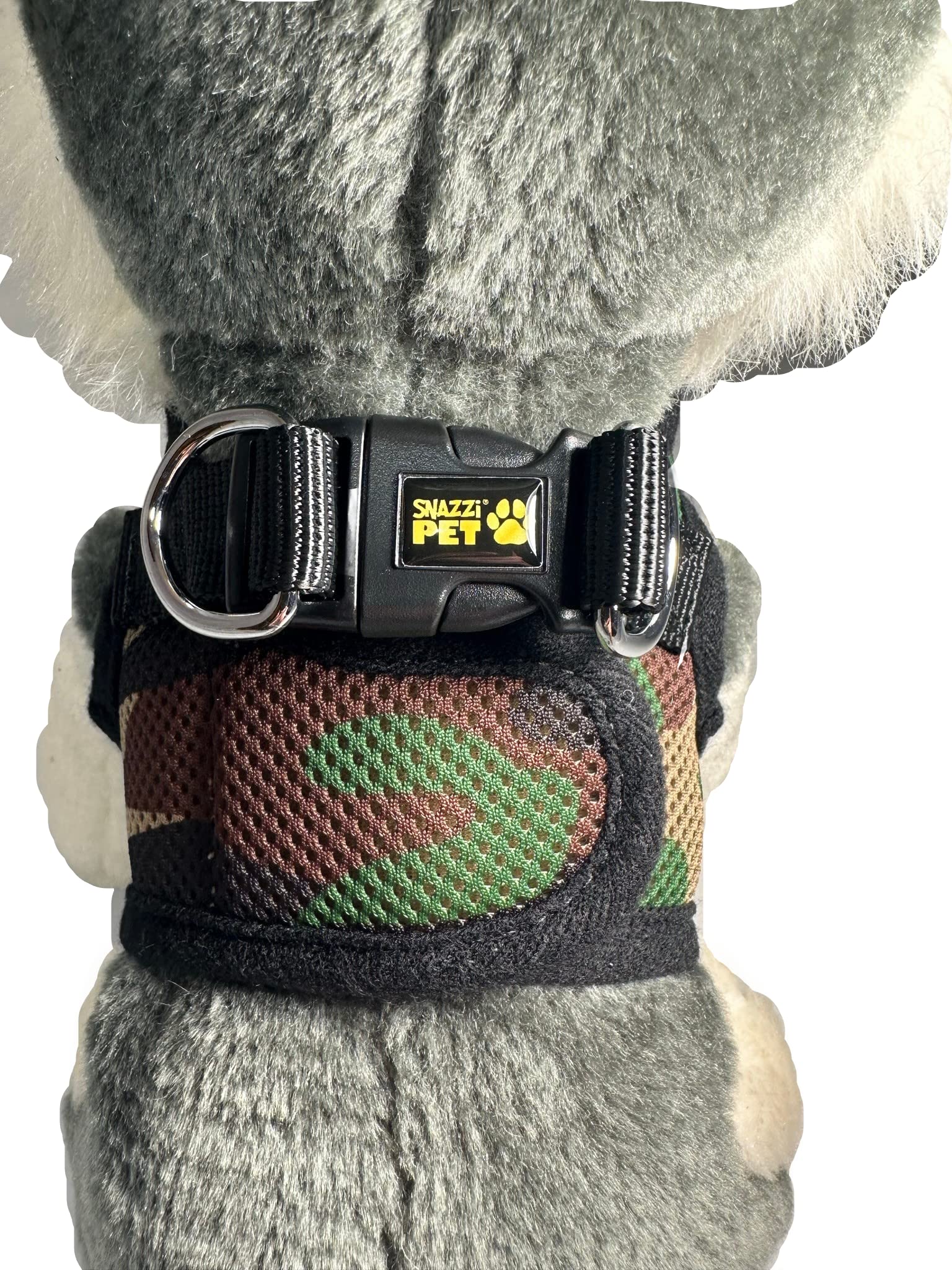 Snazzi Pet Soft Mesh Comfy Step In Dog Vest Harness Tiny Xs Small Dogs 2-16 Lbs Teacup Mini Toy Puppy (Camo, Xs 9.5'-11.5' 2-4 Lbs)