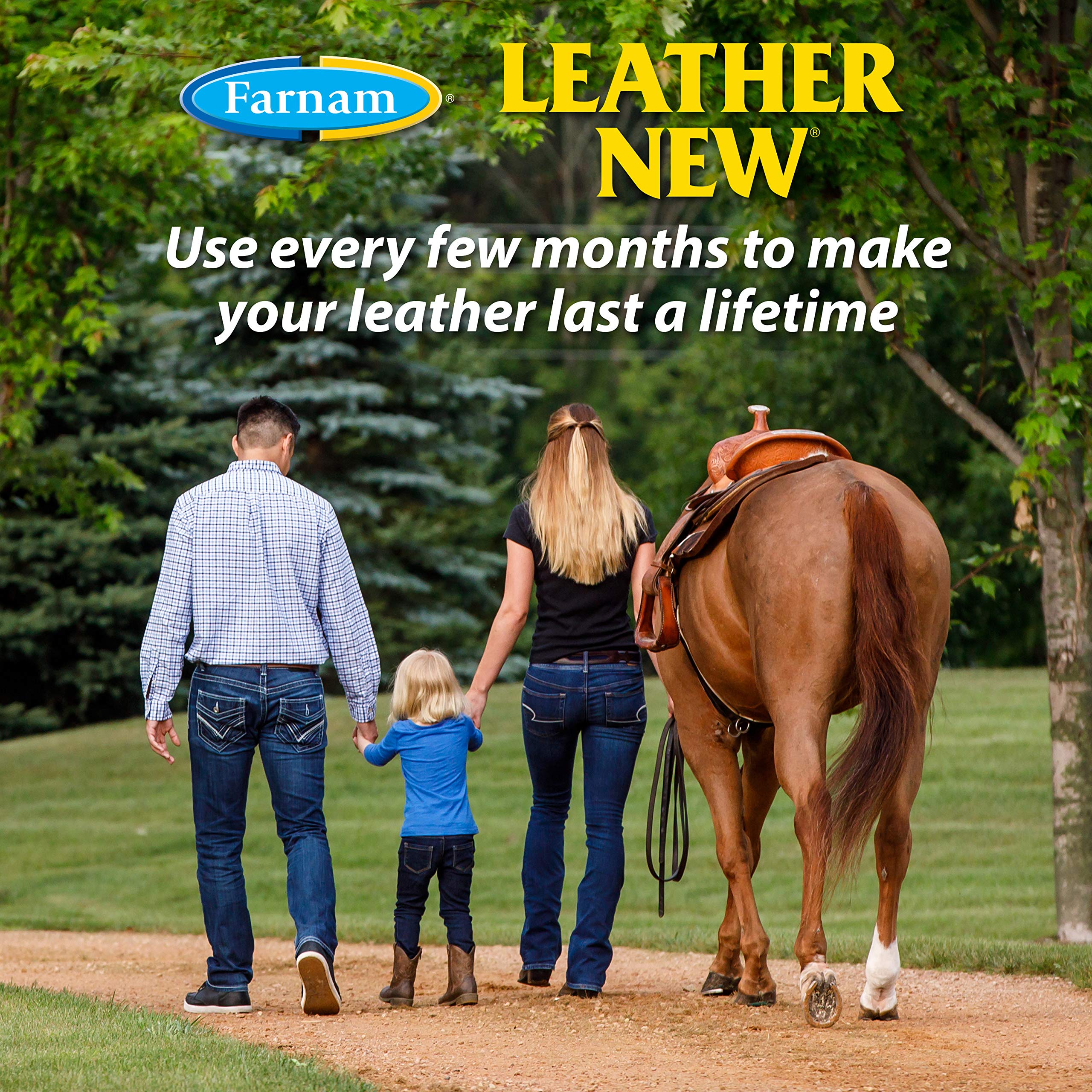 Farnam Leather New Deep-Cleaning Conditioner And Restorer For Saddles And Leather, 32 Ounces