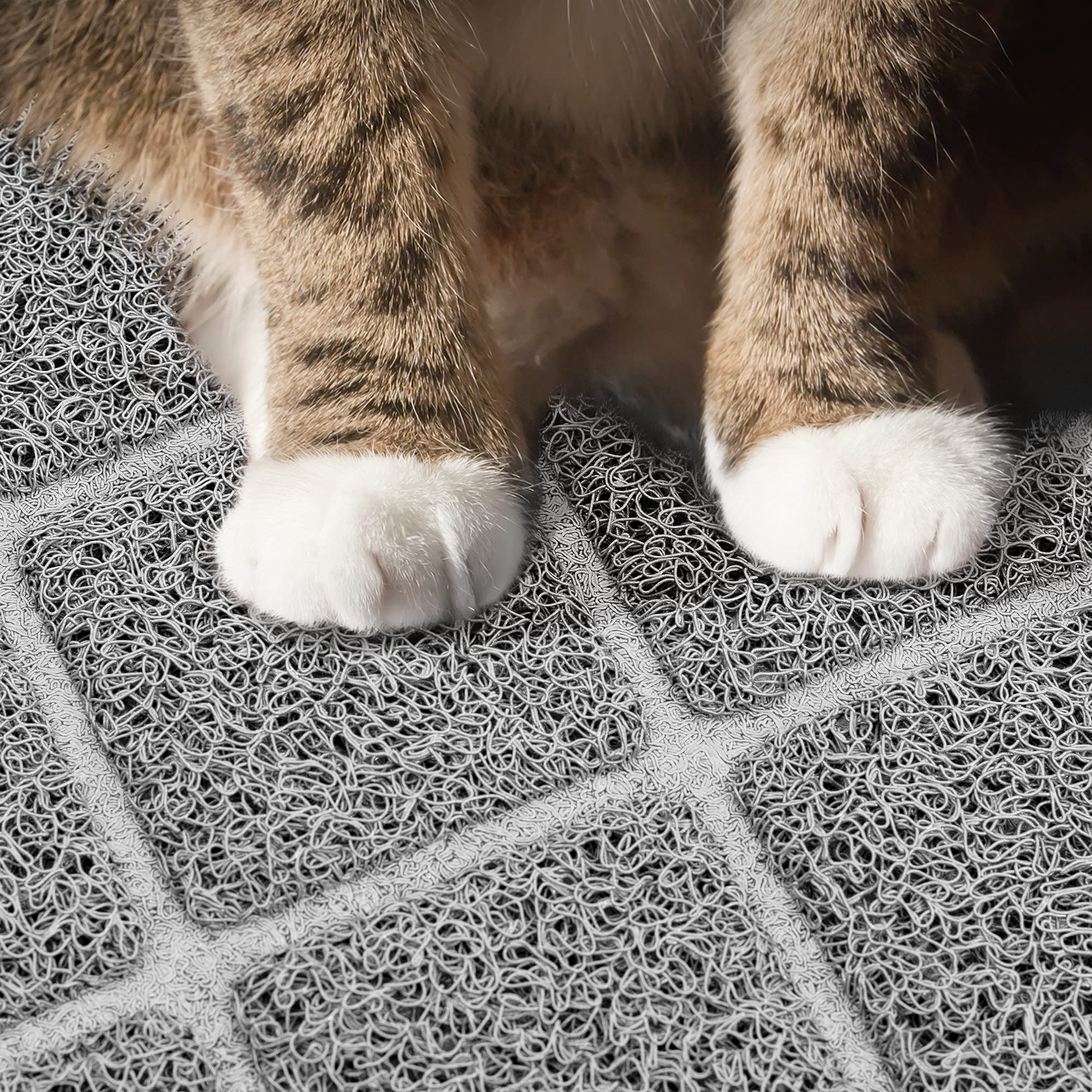 Niubya Premium Cat Litter Mat, Litter Box Mat with Non-slip and Waterproof Backing, Litter Trapping Mat Soft on Kitty Paws and E