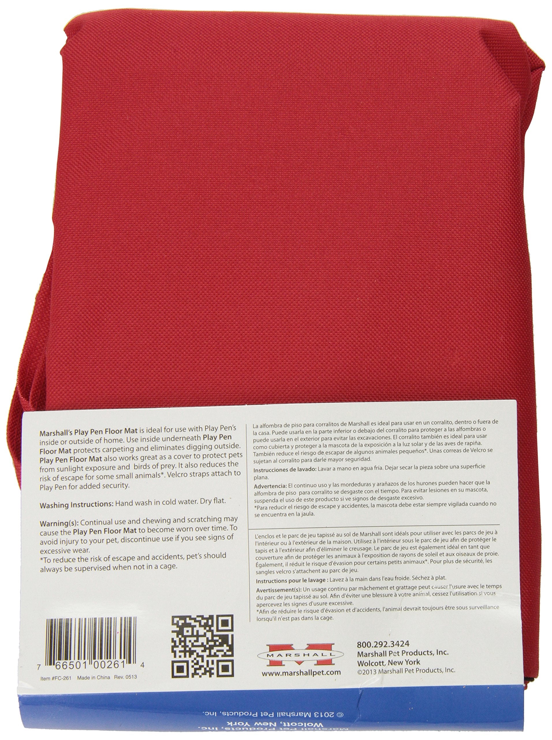 Marshall Pet Products Smr00261 Small Animal Fabric 8-Panel Play Pen Mat Cover, Colors Vary