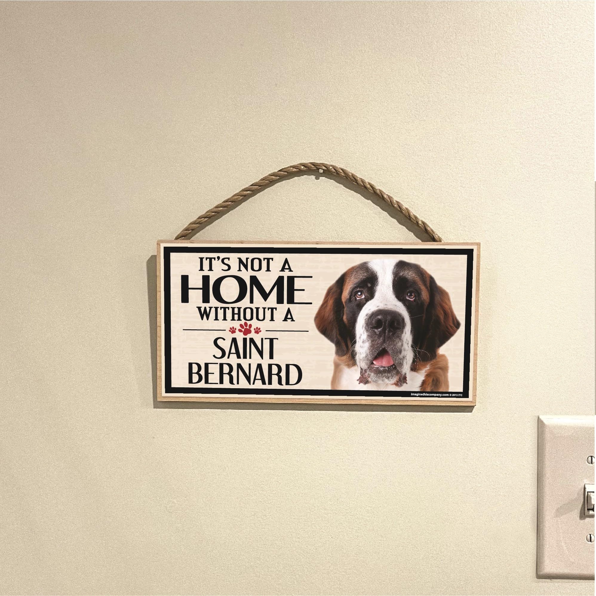 Imagine This Wood Sign For St. Bernard Dog Breeds