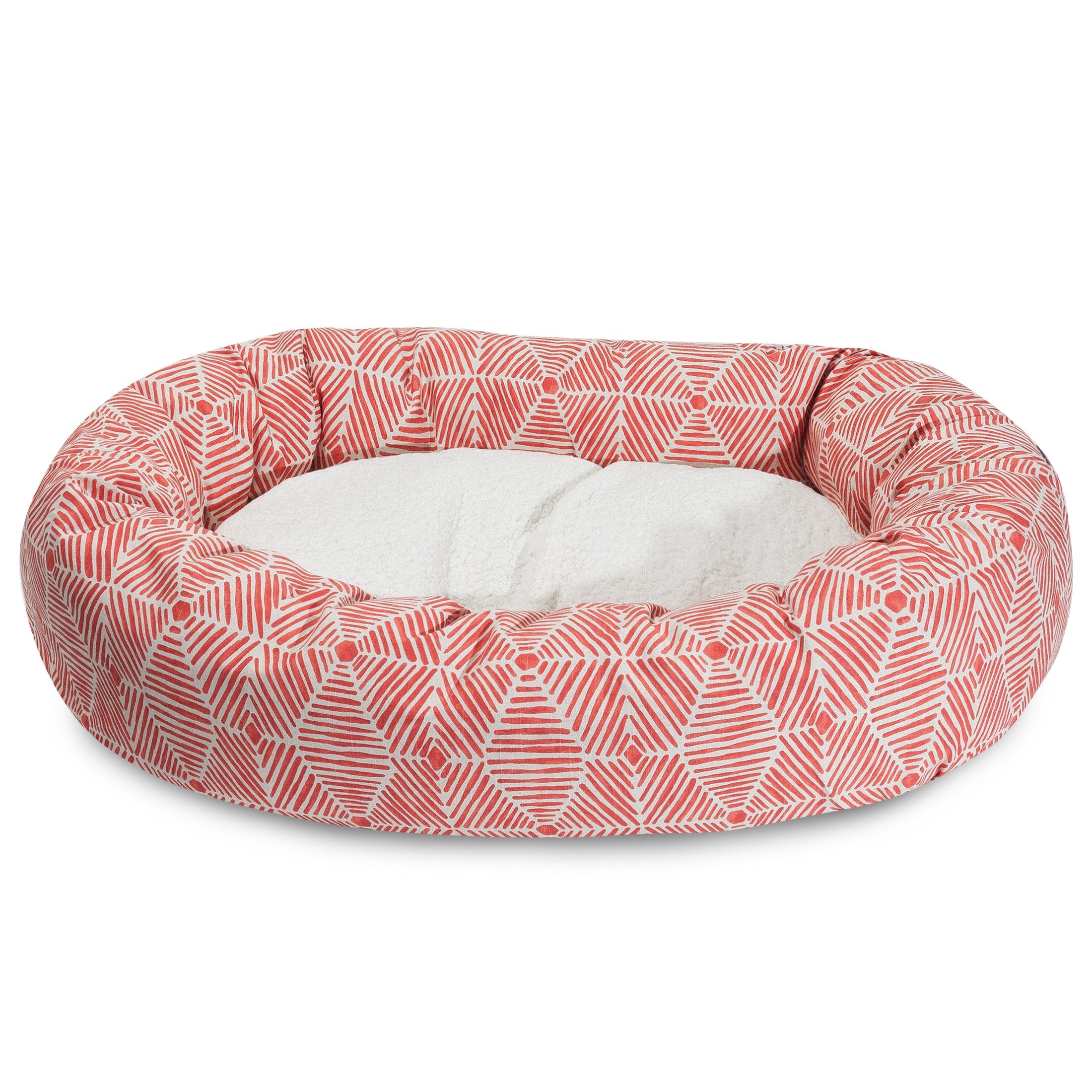 Majestic Pet 40' Charlie Salmon Sherpa Bagel Bed