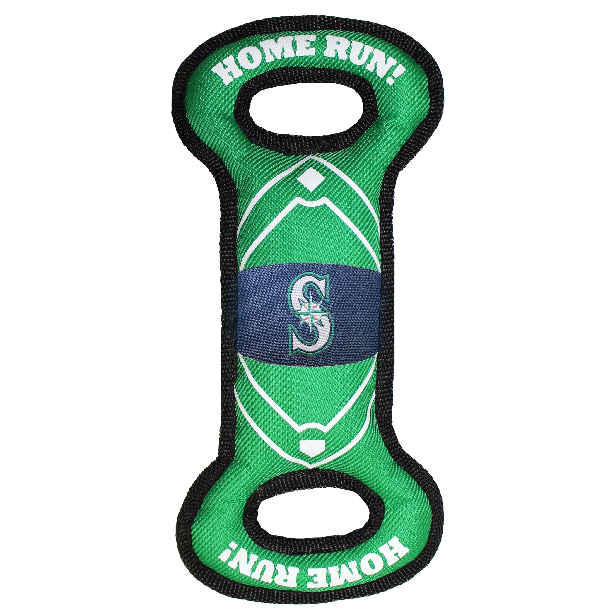 Mlb Seattle Mariners Baseball Field Dog Toy With Double Rim Stitching & Inner Squeaker