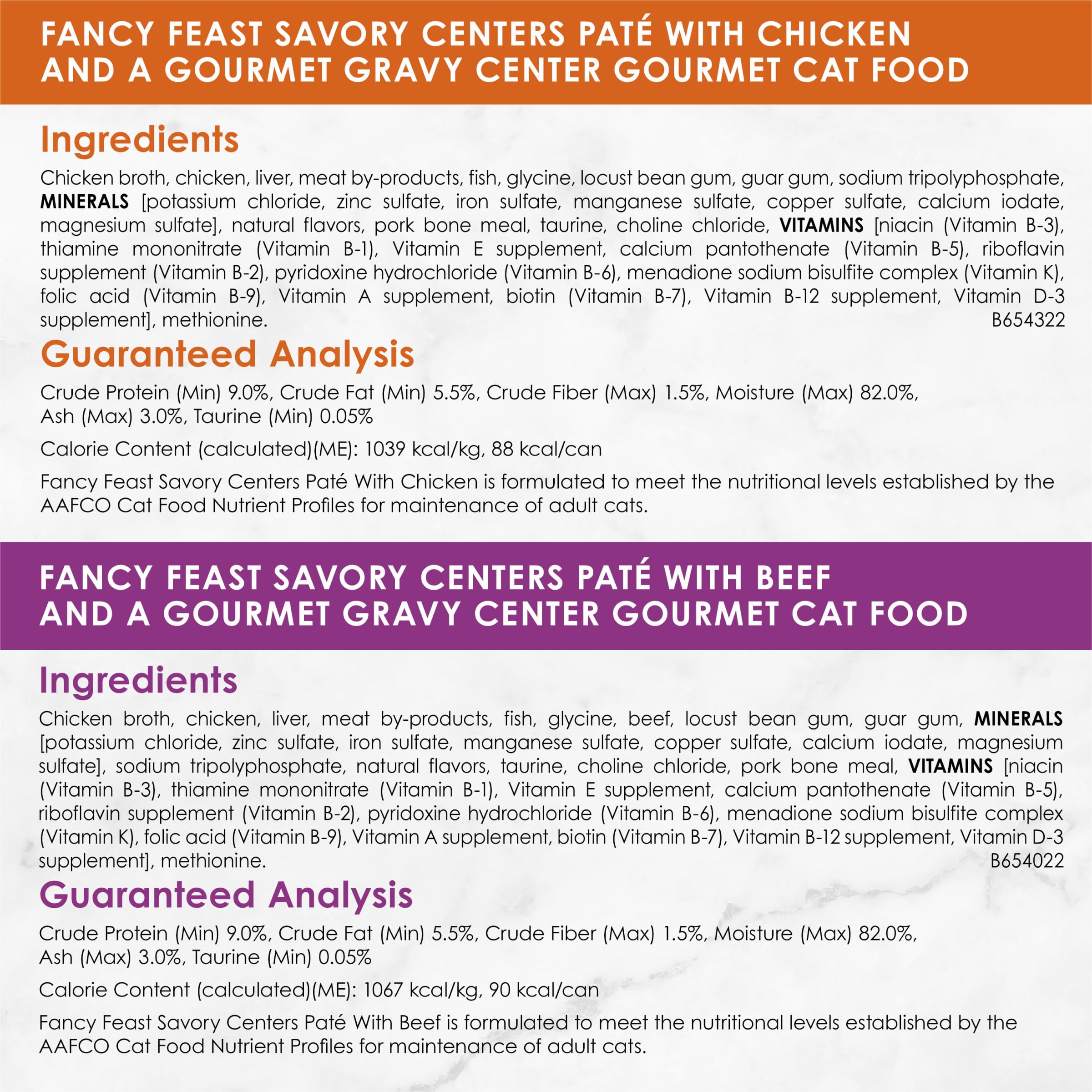 Purina Fancy Feast Pate Wet Cat Food Variety Pack, Savory Centers Pate With a Gravy Center - (2 Packs of 12) 3 oz. Pull-Top Cans