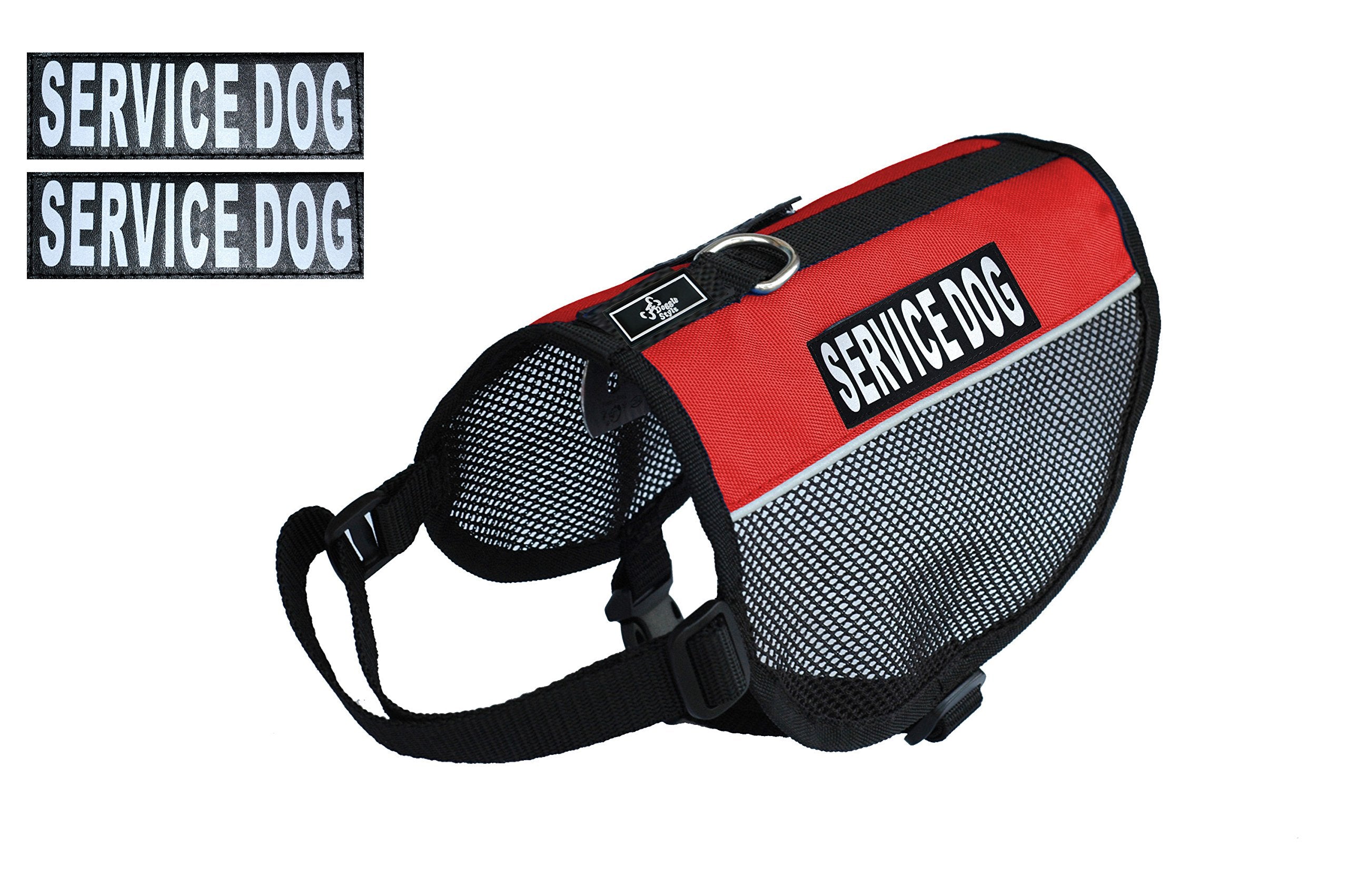 Service Dog Mesh Vest Harness Cool Comfort Nylon For Dogs Small Medium Large Purchase Comes With 2 Reflective Service Dog Pathce