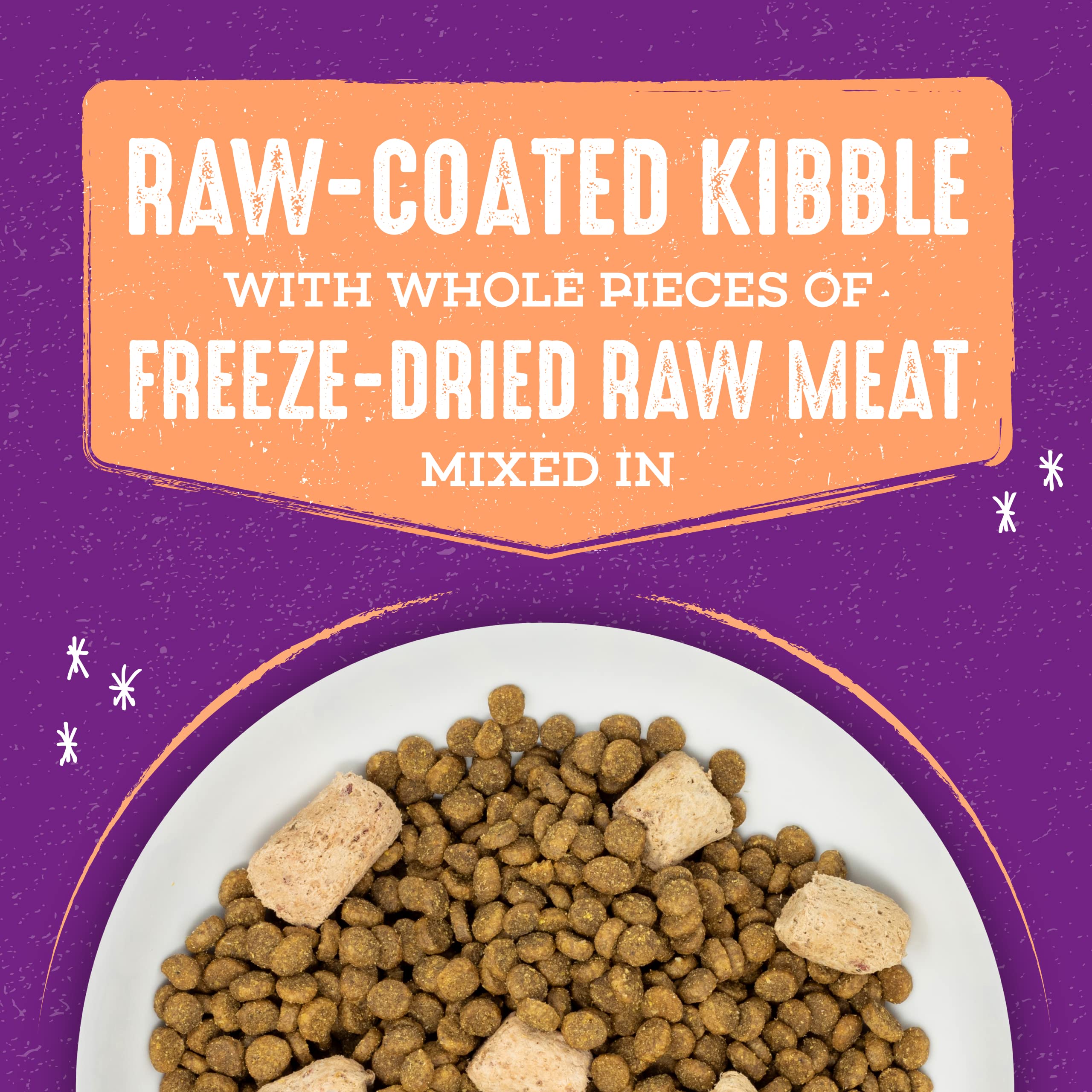 Stella & Chewys Raw Blend Premium Kibble Cat Food - Grain Free, Protein Rich Meals - Wild-Caught Fish Recipe - 5 lb. Bag