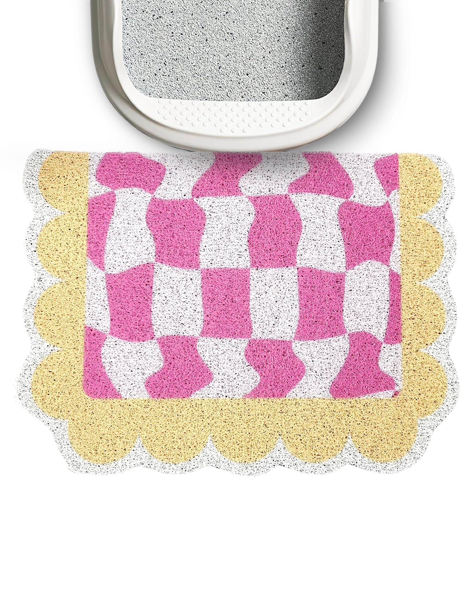 Lukamoo Cute Litter Mat (Pink, Medium (24'' X 16''))