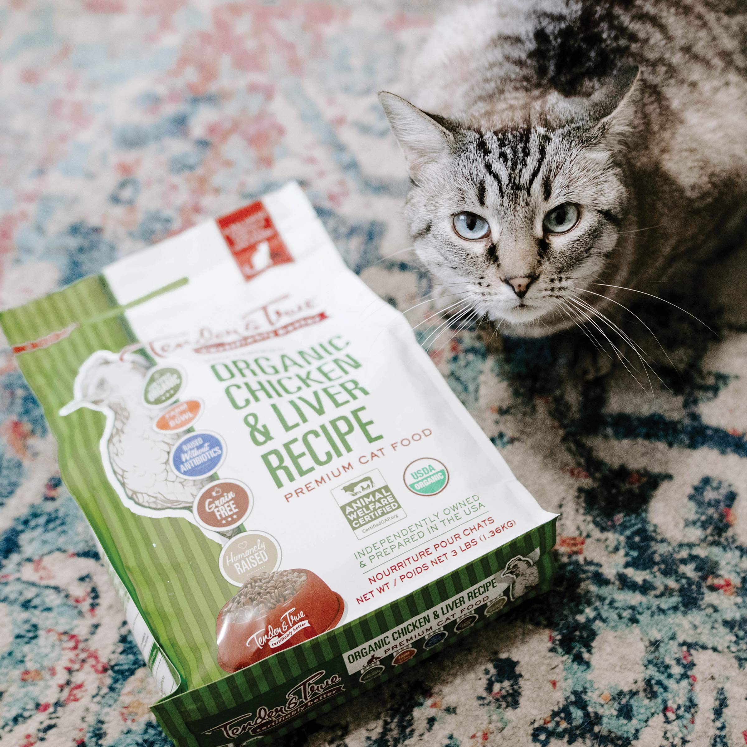 Tender & True Organic Chicken & Liver Recipe Cat Food, 7 lb