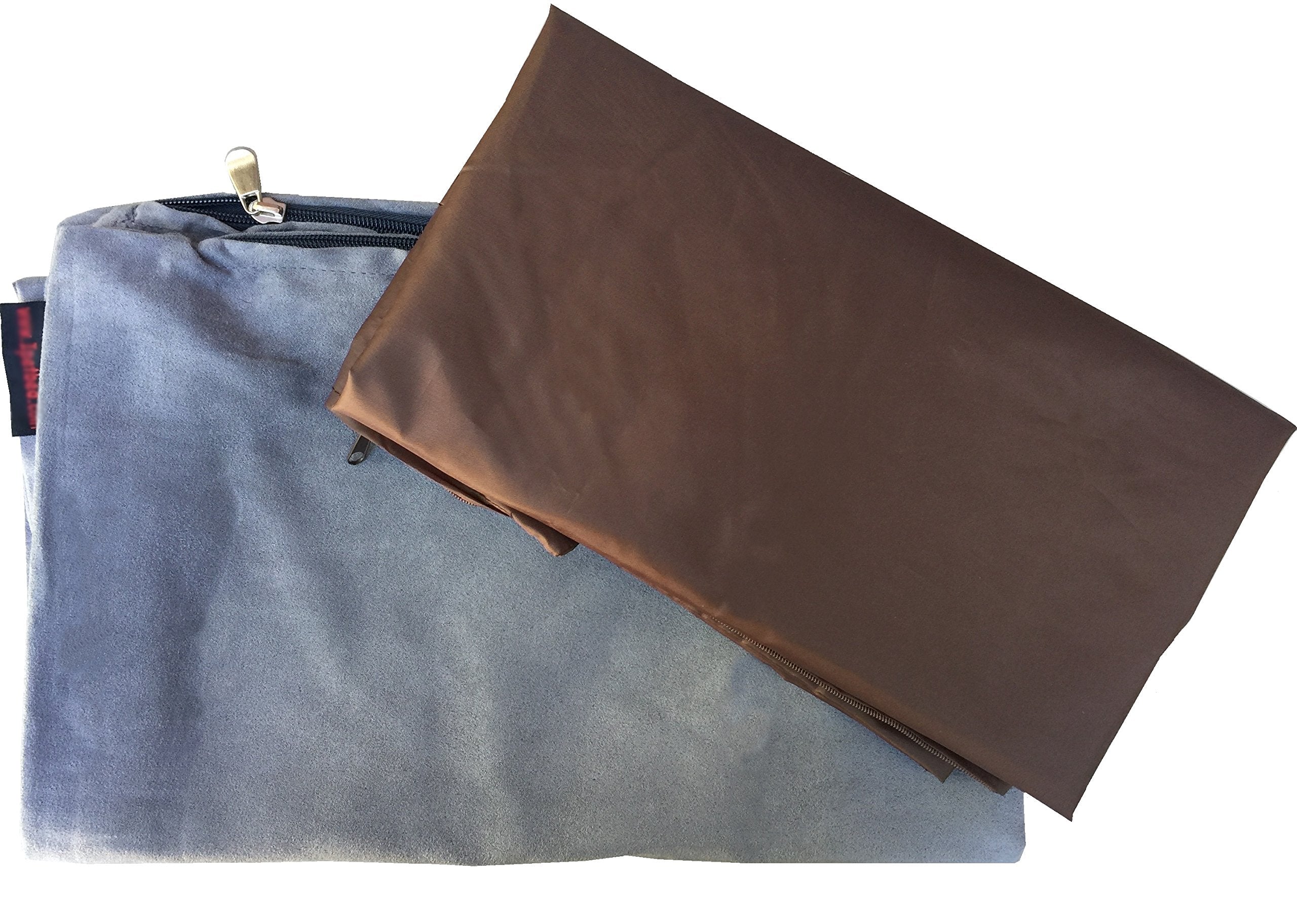 Dogbed4Less Do It Yourself Diy Pet Bed Pillow Duvet Suede Cover + Waterproof Internal Case For Dog/Cat At Large 48'X29' Gray Color - Covers Only