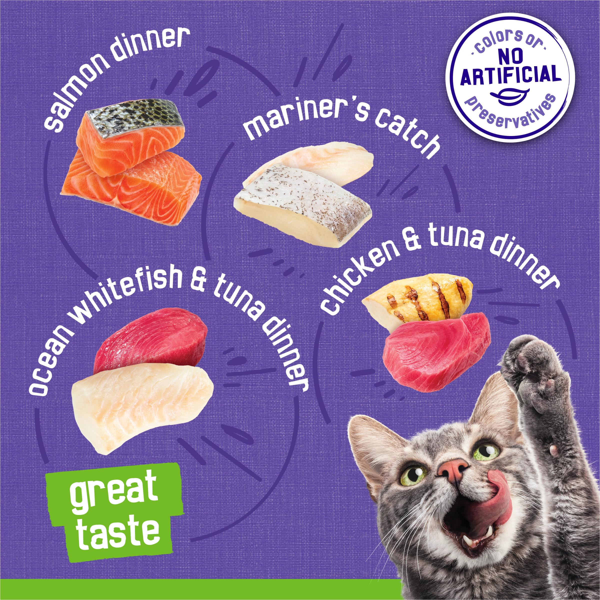 Friskies Pate Wet Cat Food Variety Pack - Seafood & Chicken, 48 ct, 5.5 oz Cans
