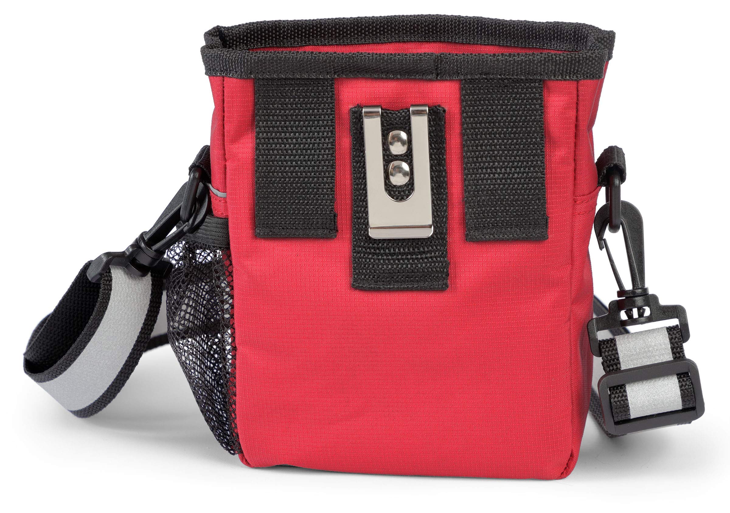 Mobile Dog Gear, Small Dog Walking Bag, Day or Night Reflective, 6 x 7 Inches