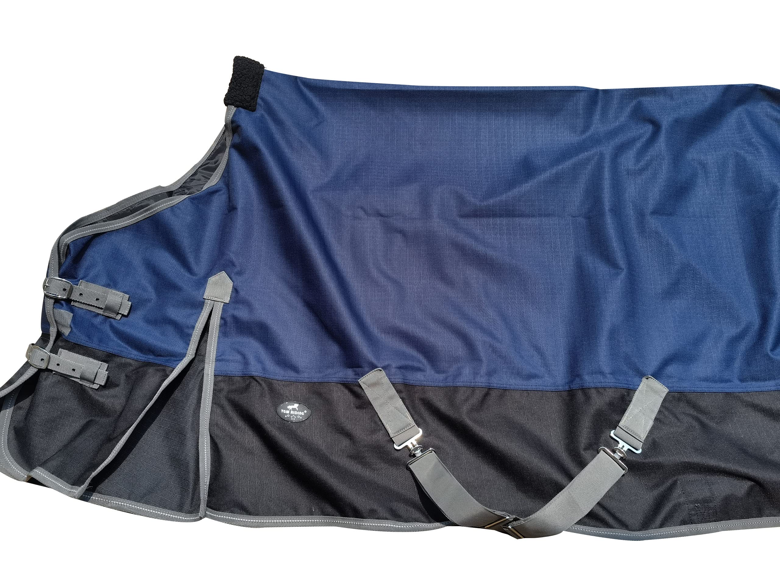 1200Denier Waterproof And Breathable Horse Sheet Tgw Rding Horse Blanket (76'', Navy Blue)
