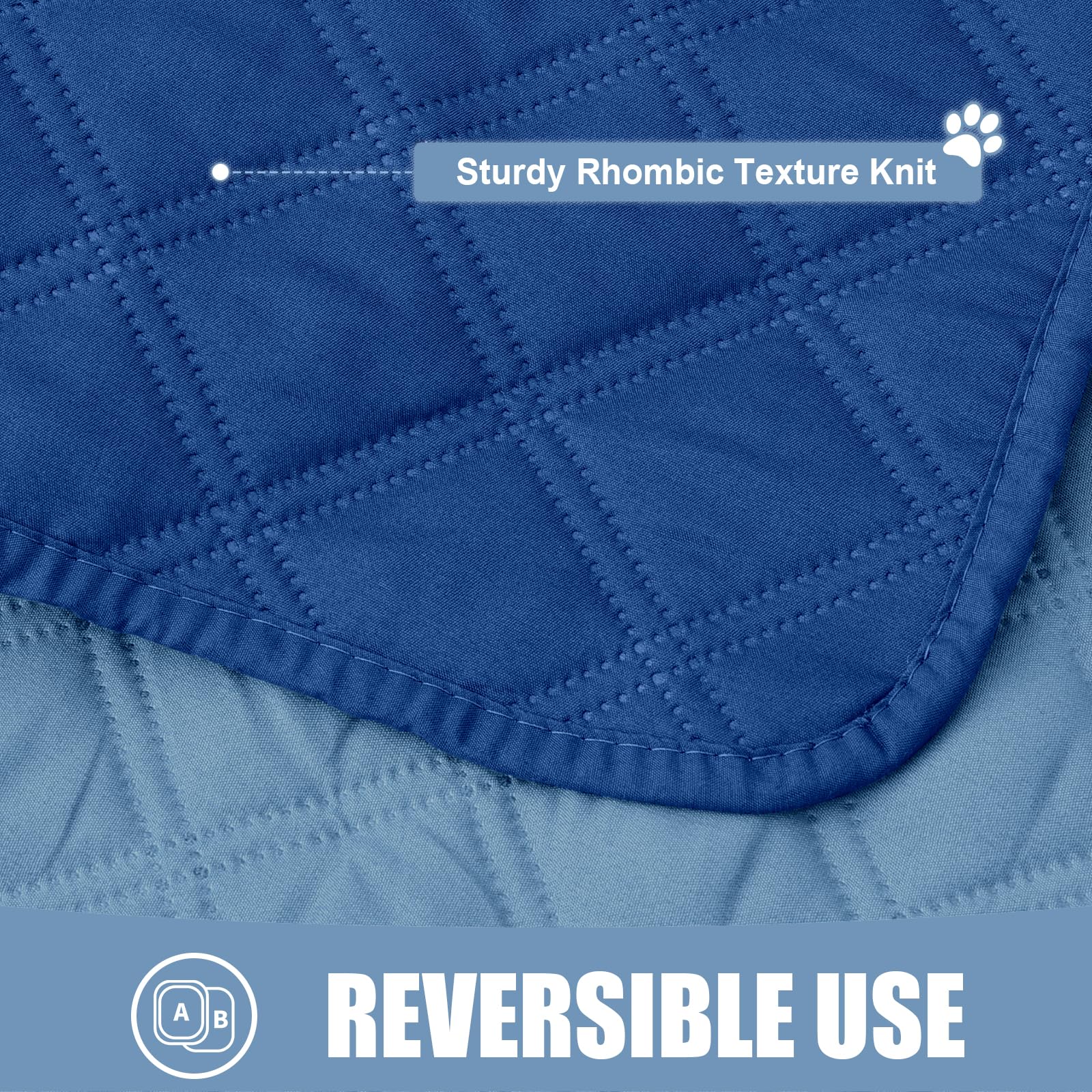 Smiry Waterproof Dog Blanket, Reversible Dog Bed Cover Pet Blanket, Soft Pet Couch Covers For Sofa Washable, Bed Couch Sofa Furn