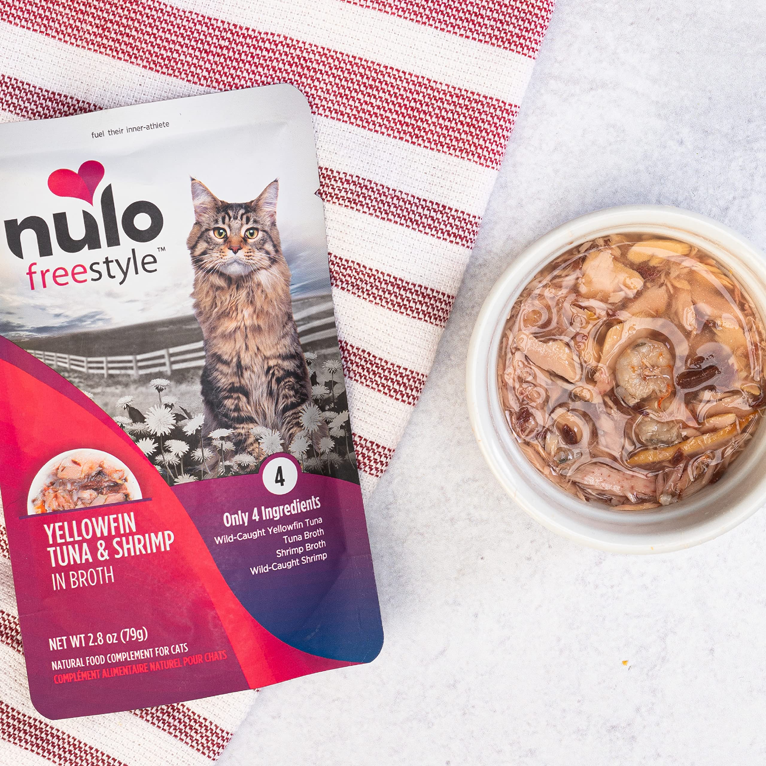 Nulo Freestyle Cat & Kitten Wet Cat Food Pouch, Premium All Natural Grain-Free Soft Cat Food Topper with Amino Acids for Heart H