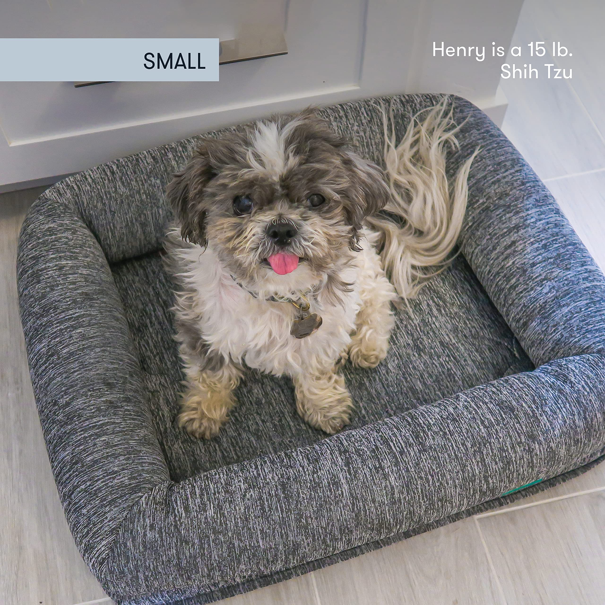 Newton Orthopedic Pet Bed - Washable Bed For Small Dogs, Puppy Bed, Crate, With Removable & Breathable Dog Bed Cover, Comfy & Du