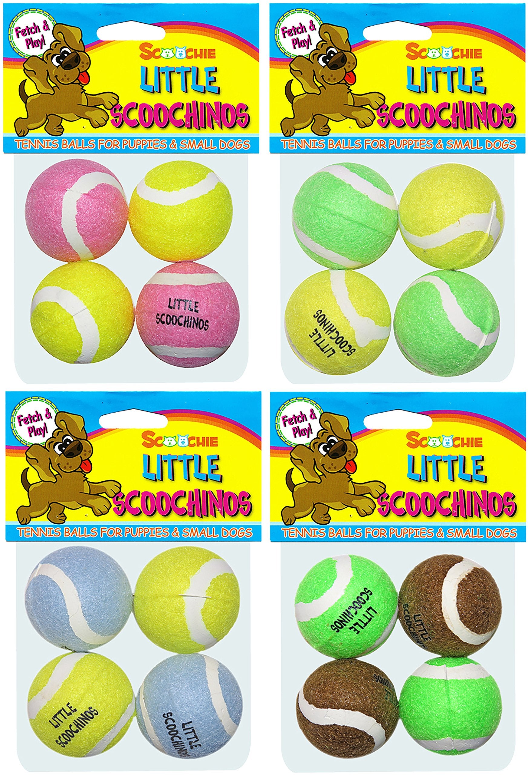 Scoochie Pet Products 207 Little Scoochinos Puppy Tennis Balls