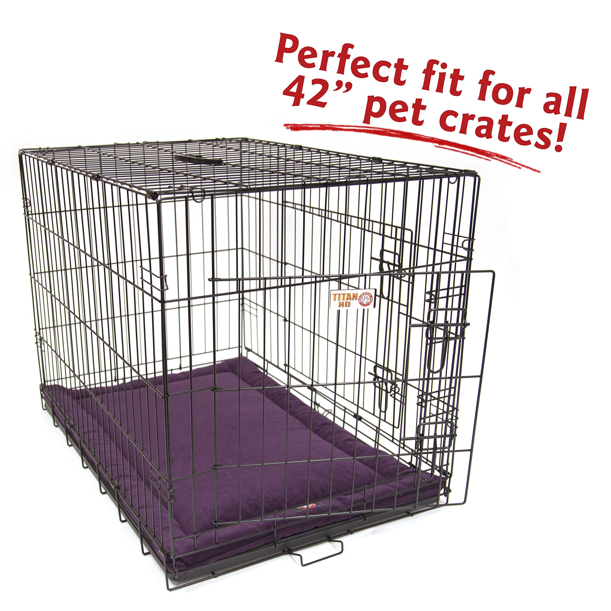 42' Villa Aubergine Purple Crate Dog Bed Mat By Majestic Pet Products