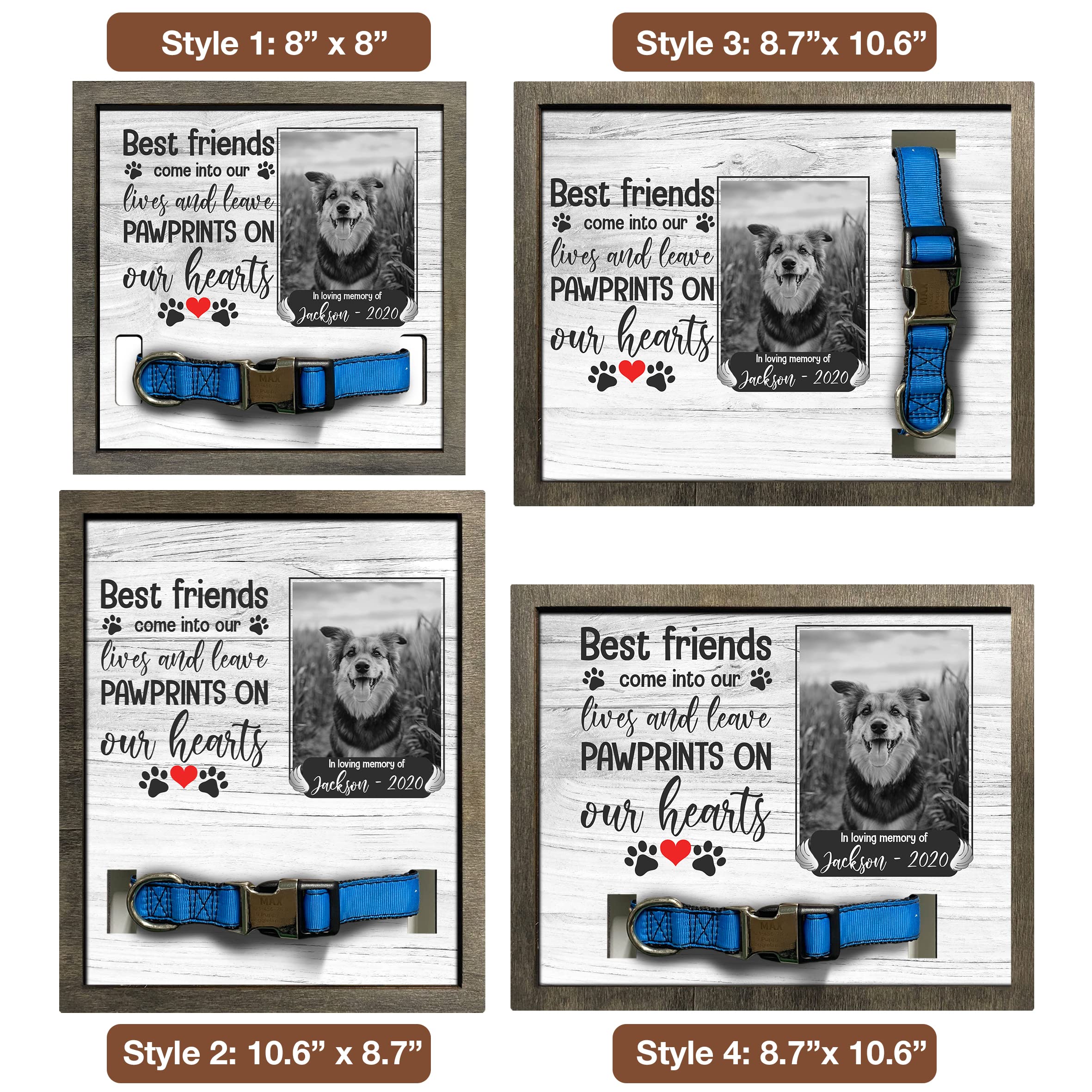 Bfigift Customized Pet Sympathy Gifts Deceased Pet Picture Frame Losing A Dog Home Wall Art Decor Personalized Bereavement Frame Sign Gifts For Him Her Sentimental Quote Memorial Pet Tribute Keepsake