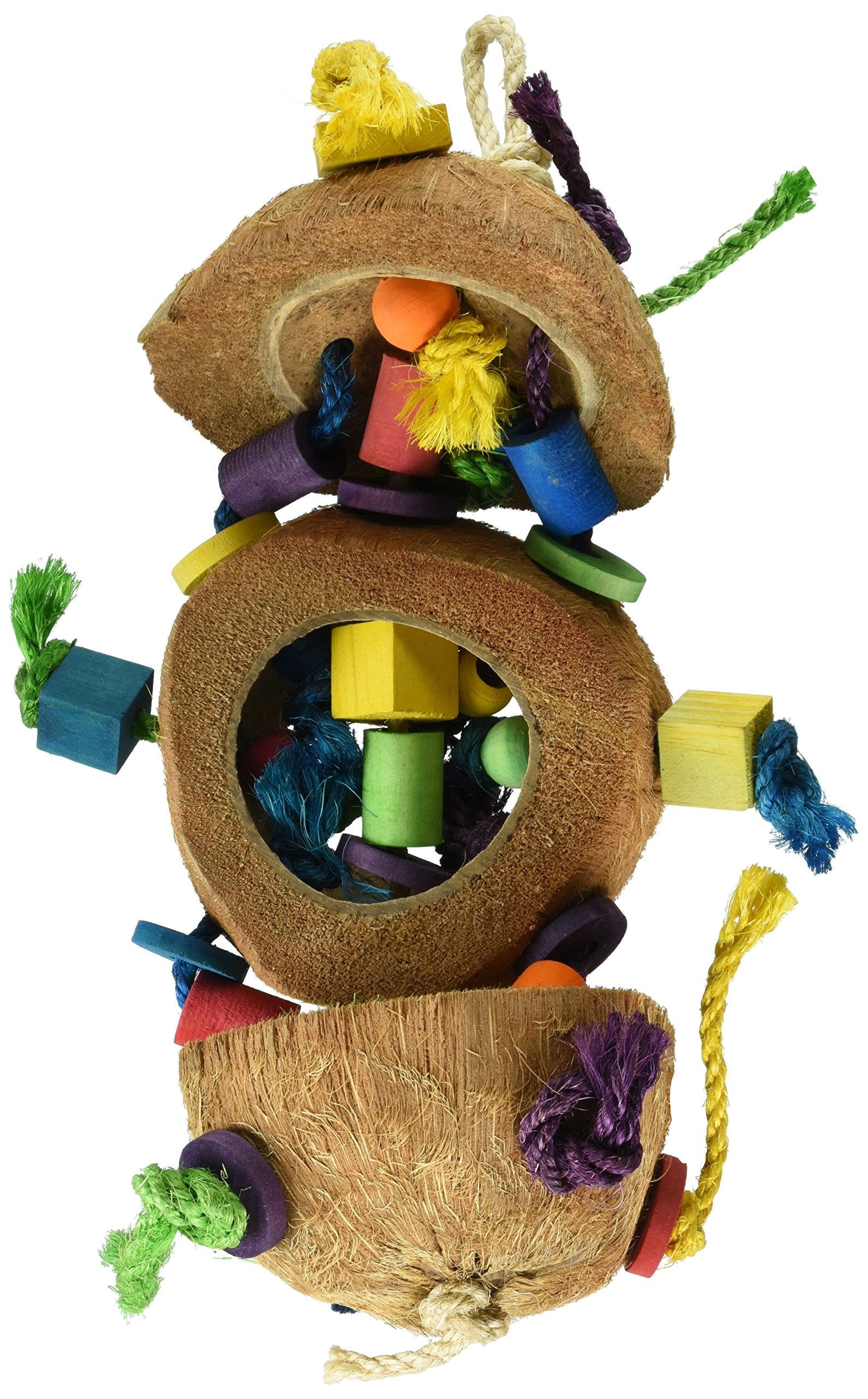 Penn-Plax Ba1870 Coconut Kabob With Wood & Sisal Pet Collar