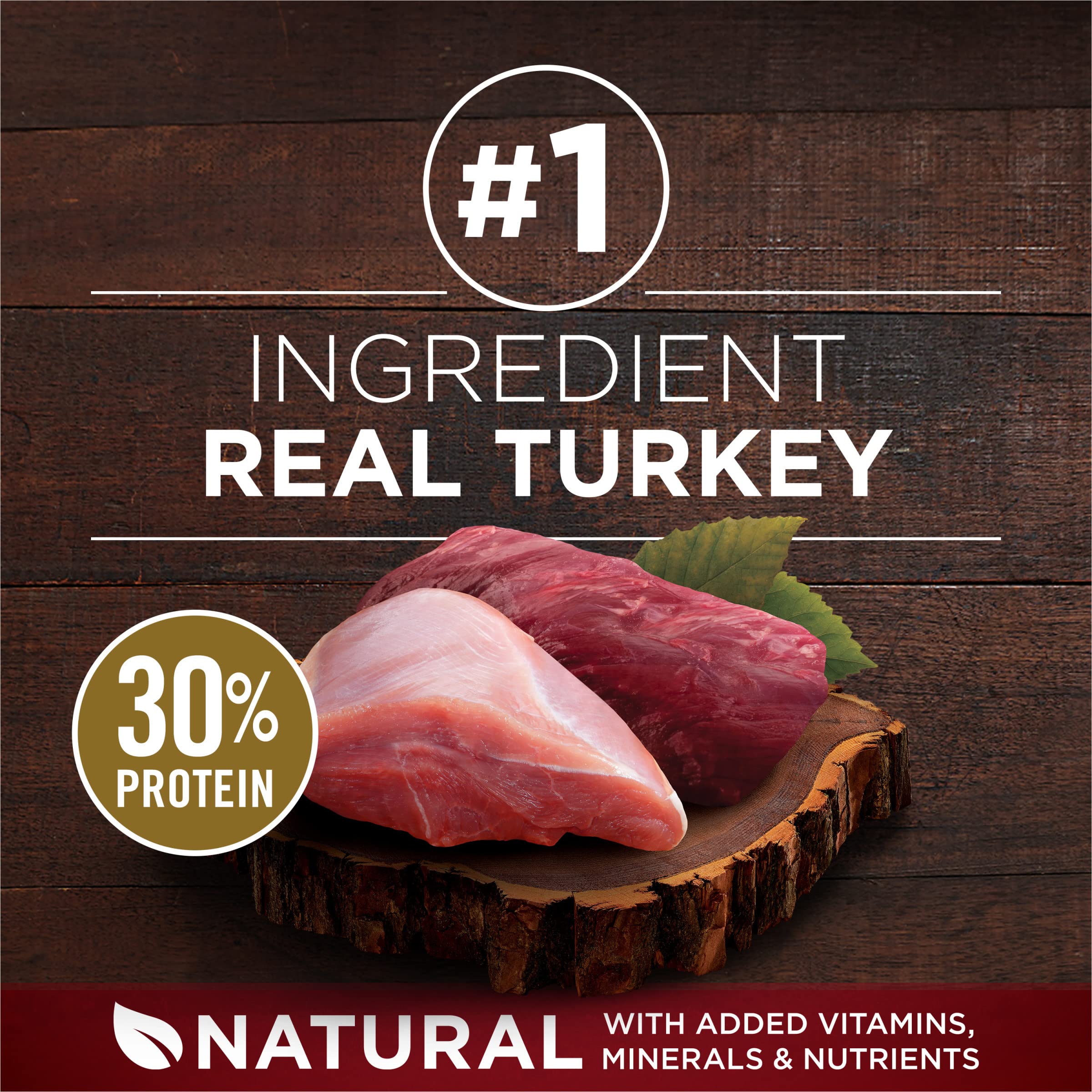 Purina ONE True Instinct With A Blend Of Real Turkey and Venison Dry Dog Food - (Pack of 4) 3.8 lb. Bags