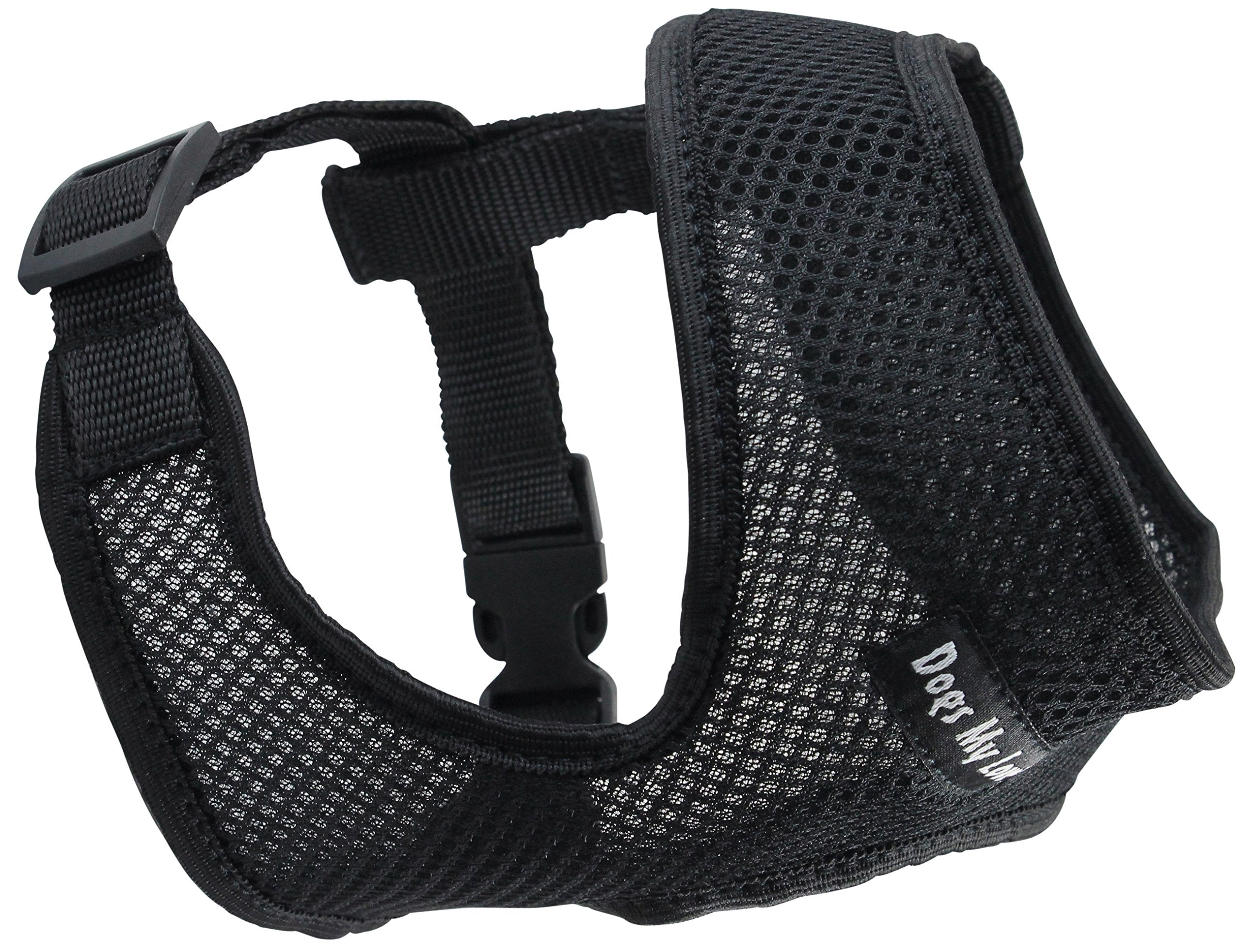 Dogs My Love Soft Mesh Walking Harness For Dogs And Puppies 6 Sizes Black (Xl (Neck Max: 17.5''; Chest Girth: 22''-27''))