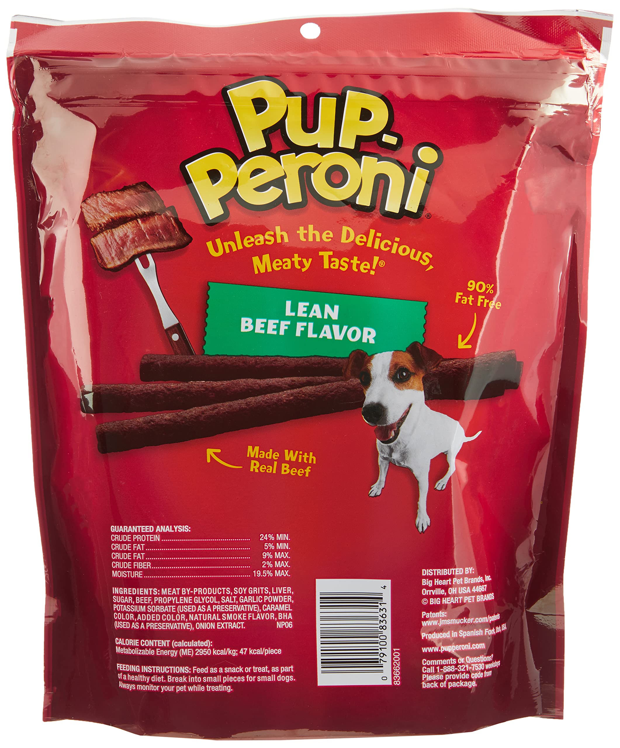 Pup-Peroni Original Lean Beef Flavor Dog Snacks, 22.5 Ounce Bag (Pack of 4)