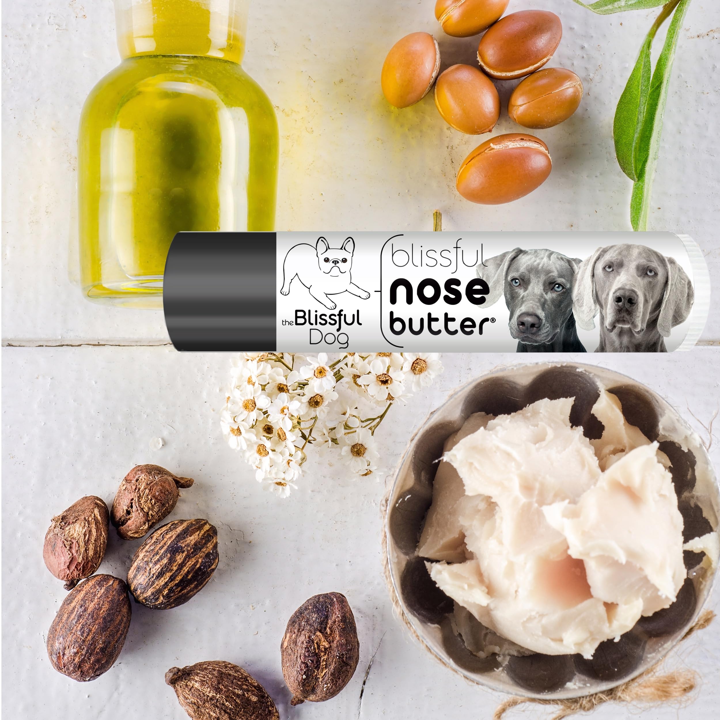 The Blissful Dog Weimaraner Unscented Nose Butter - Dog Nose Butter, 0.15 Ounce