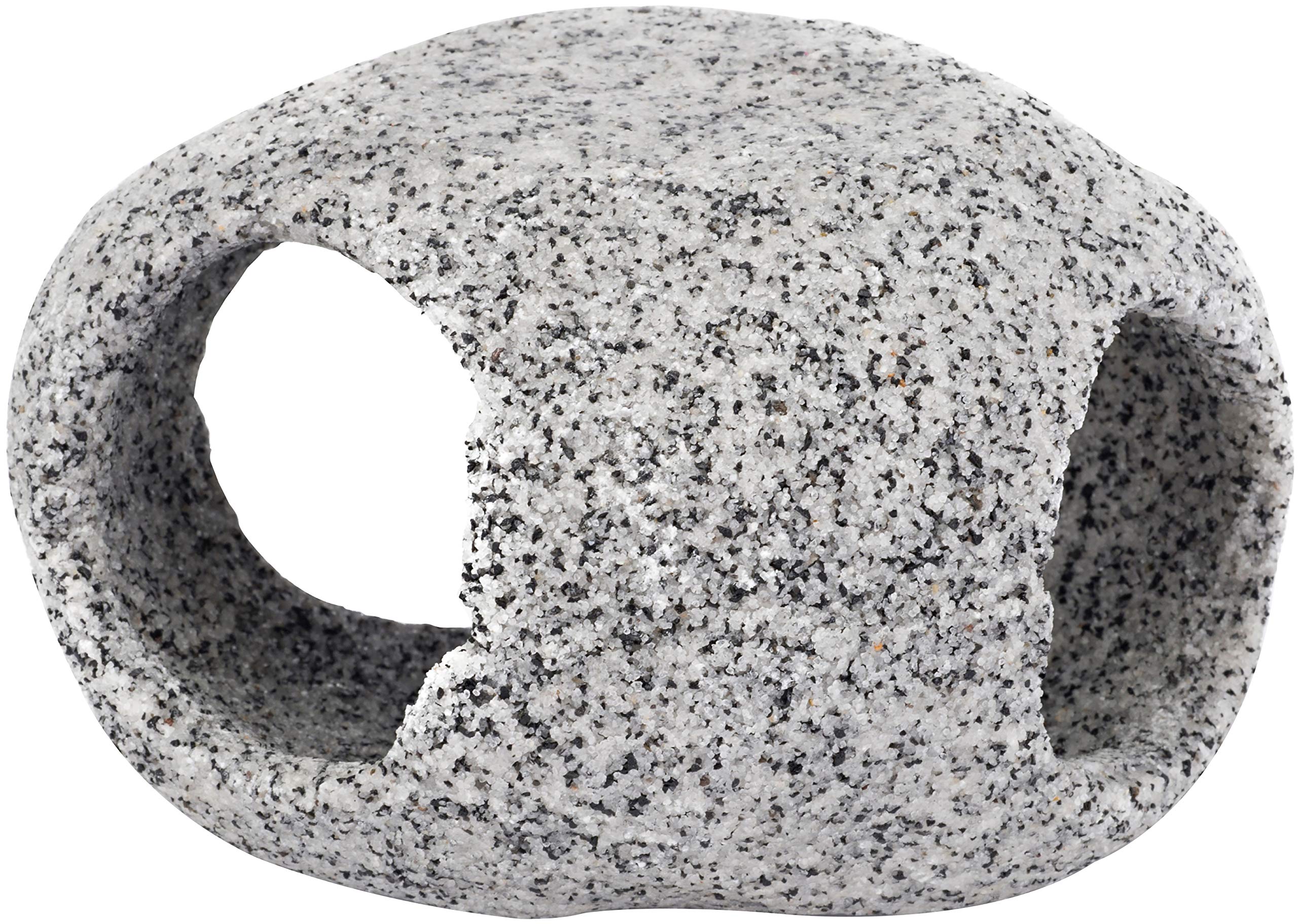 Penn-Plax Deco-Replicas Granite Aquarium Ornament & Hideaway – Realistic Stone Appearance – Safe For Freshwater And Saltwater Tanks – Large Size